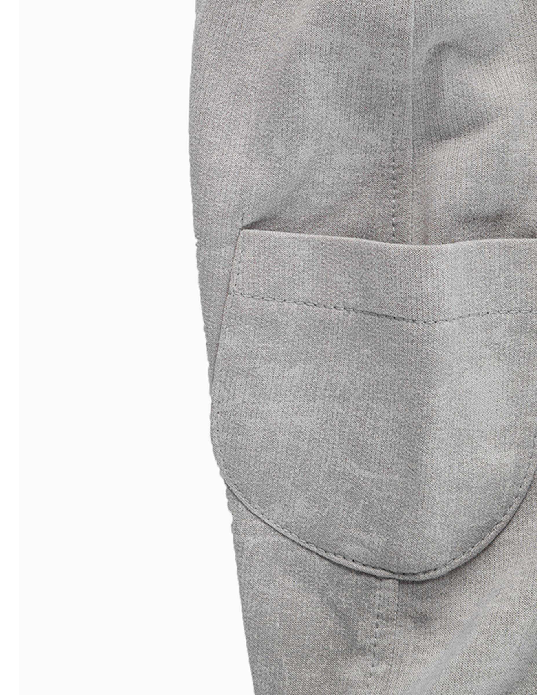 ست بلوز و شلوار پسرانه نوزادی طوسی فیورلا Fiorella مدل خرگوش کد 25547