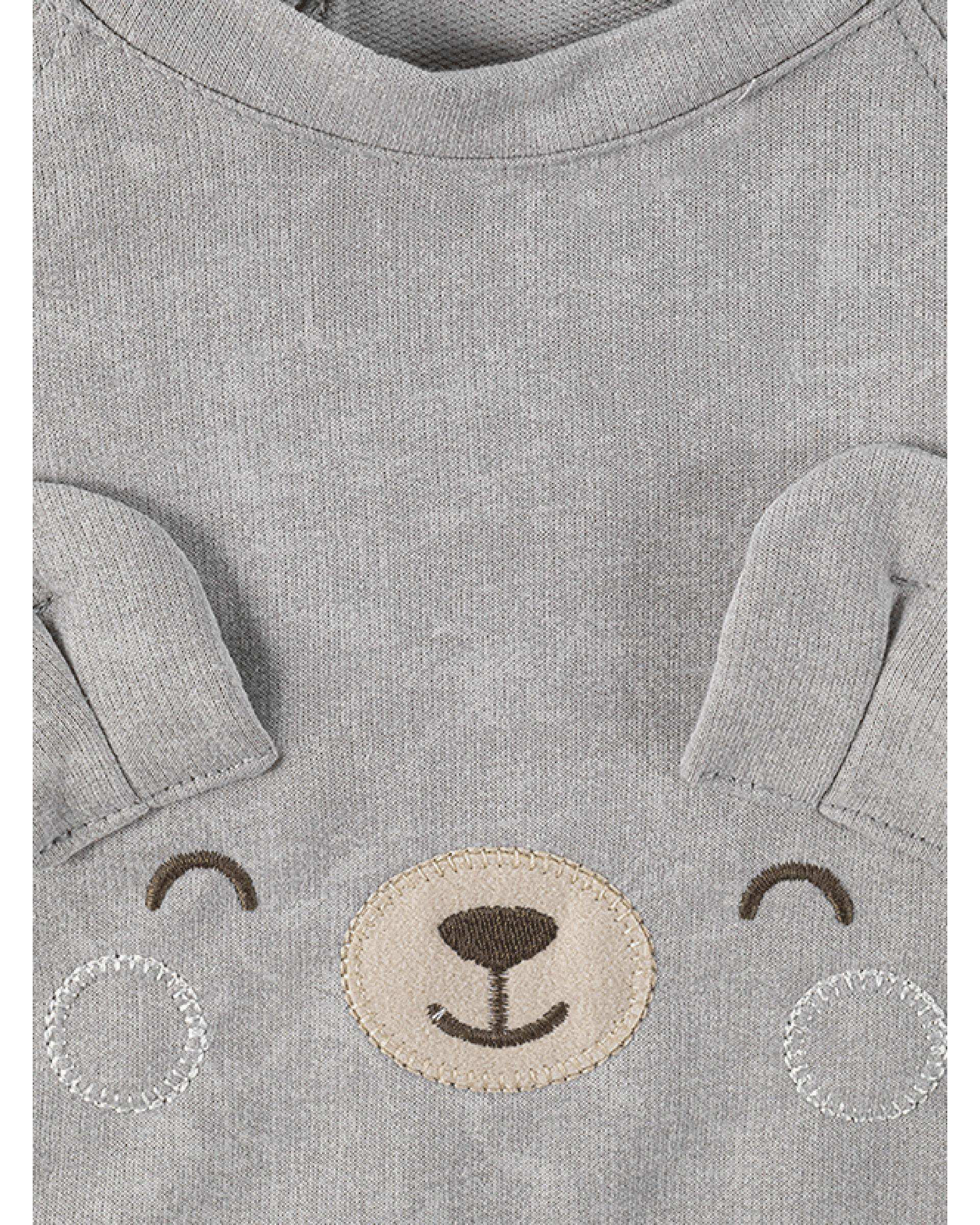 ست بلوز و شلوار پسرانه نوزادی طوسی فیورلا Fiorella مدل خرگوش کد 25547