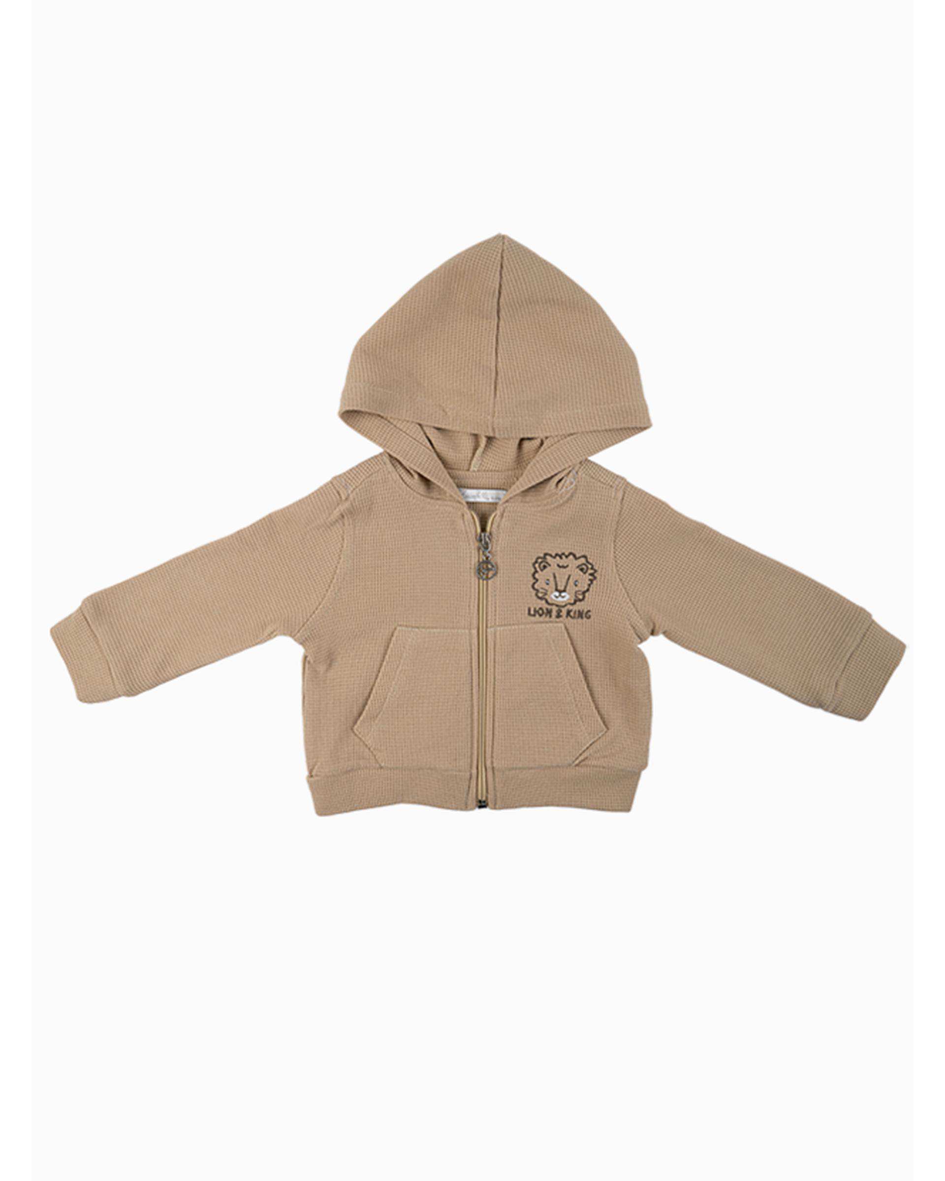 ست لباس پسرانه نوزادی کرم فیورلا Fiorella مدل شیر کد 25550