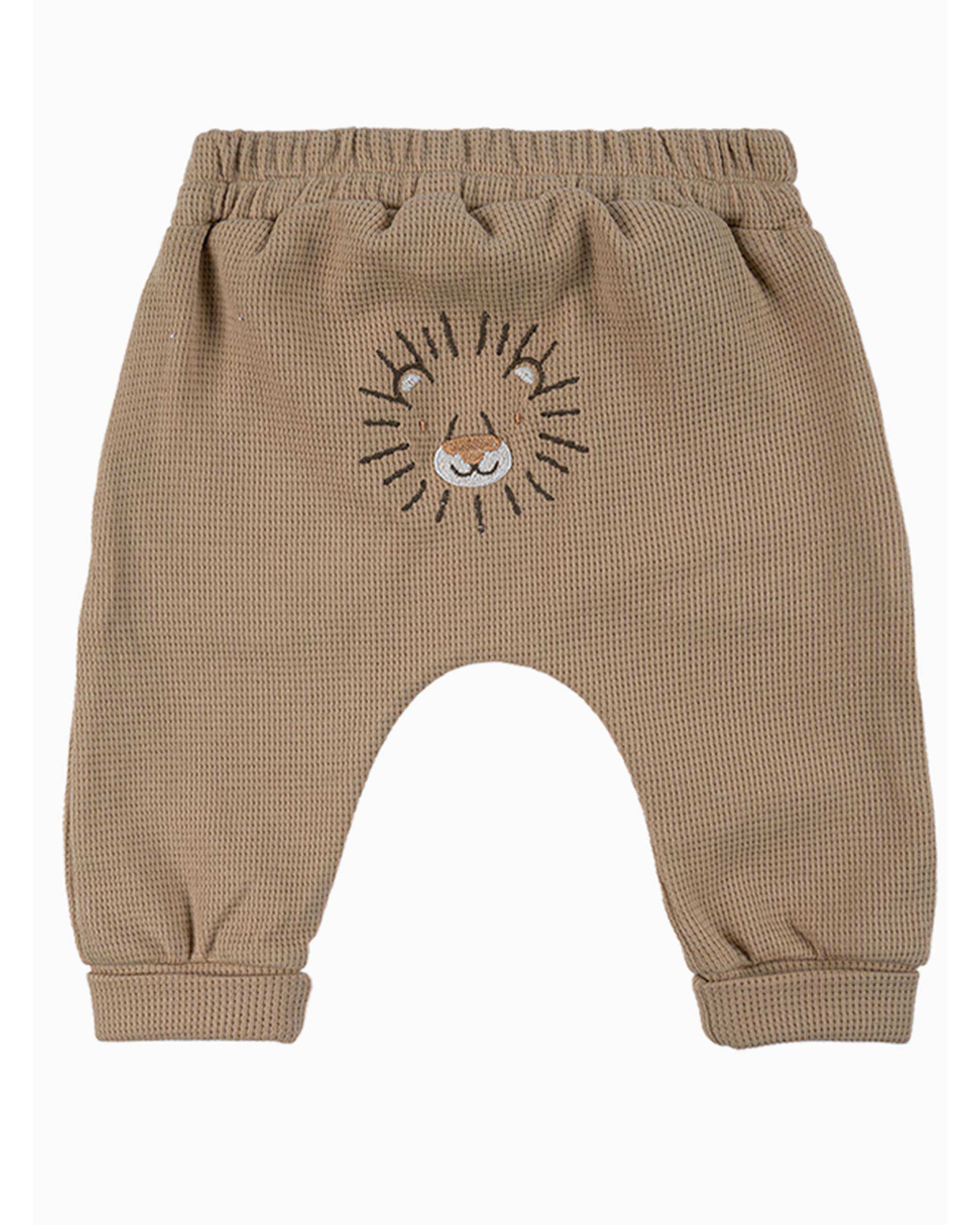 ست لباس پسرانه نوزادی کرم فیورلا Fiorella مدل شیر کد 25550