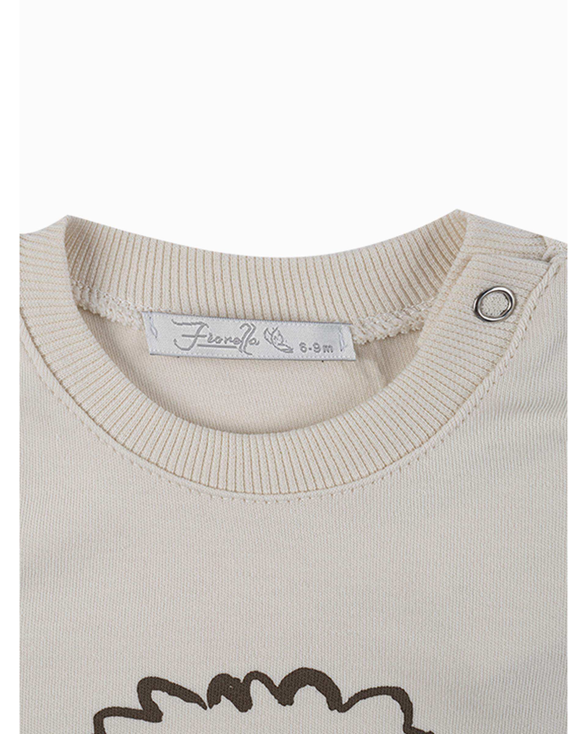 ست لباس پسرانه نوزادی کرم فیورلا Fiorella مدل شیر کد 25550