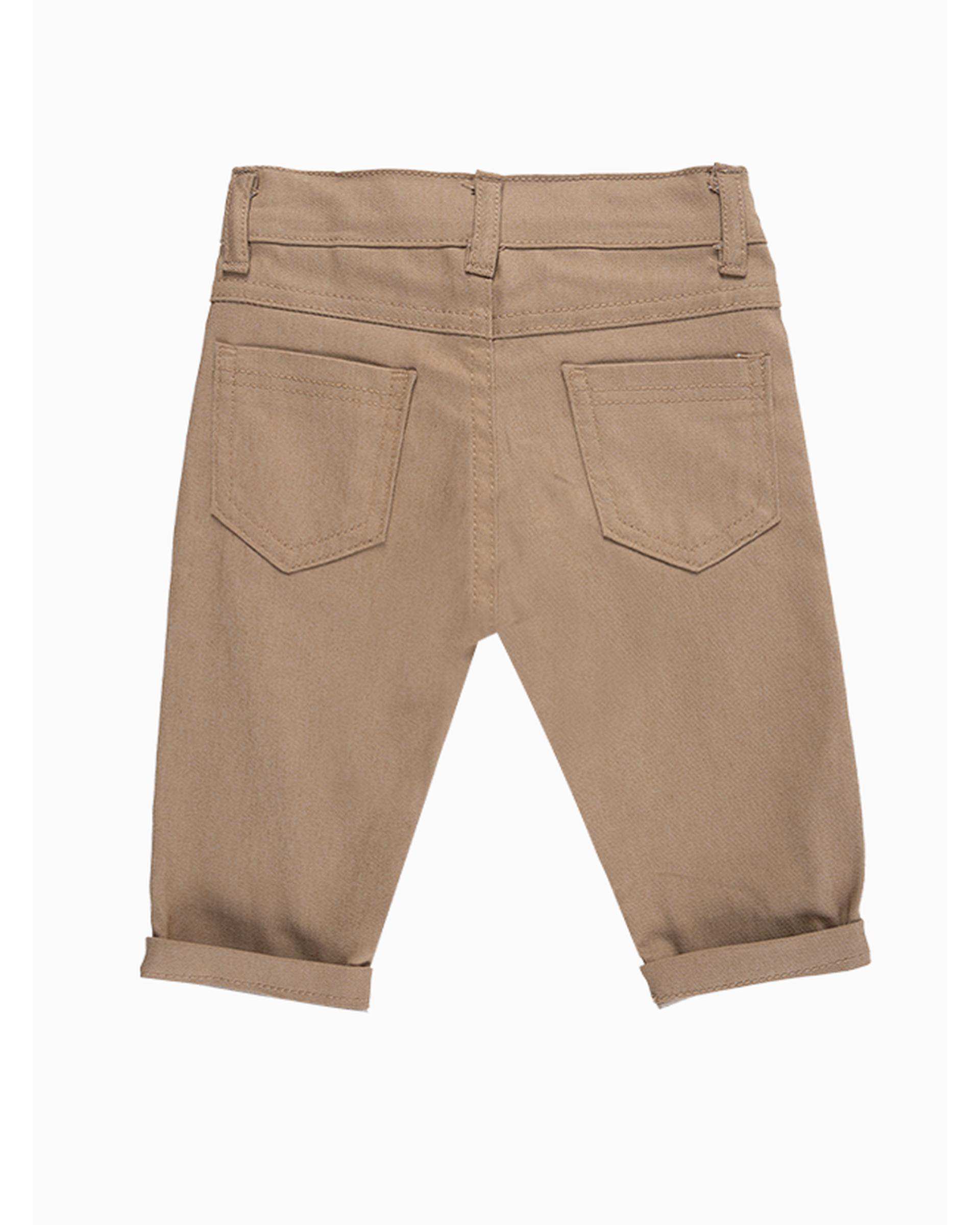 ست شومیز و شلوار پسرانه نوزادی کرم فیورلا Fiorella مدل آرش کد 25551