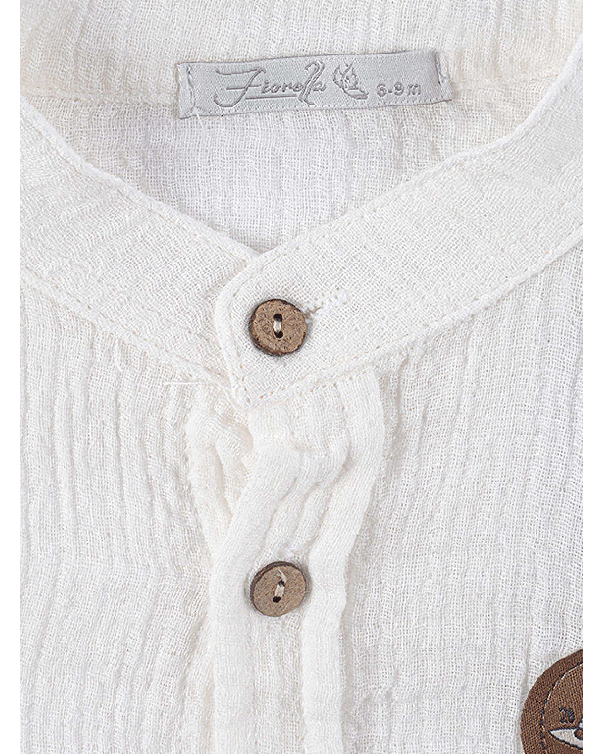 ست شومیز و شلوار پسرانه نوزادی فیورلا Fiorella مدل اردکی کد 25553