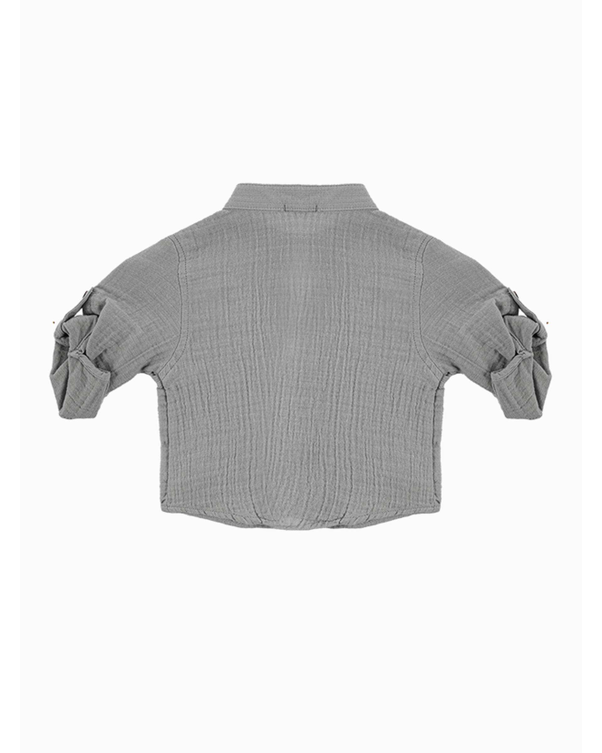 ست شومیز و شلوار پسرانه نوزادی آبی فیورلا Fiorella مدل جنگل کد 25554