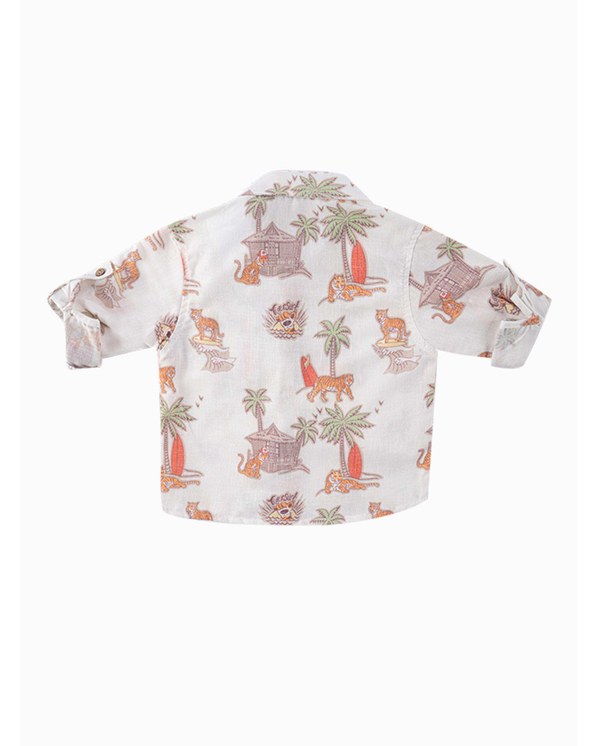 ست سه تکه لباس پسرانه نوزادی فیورلا Fiorella مدل ببری کد 25555