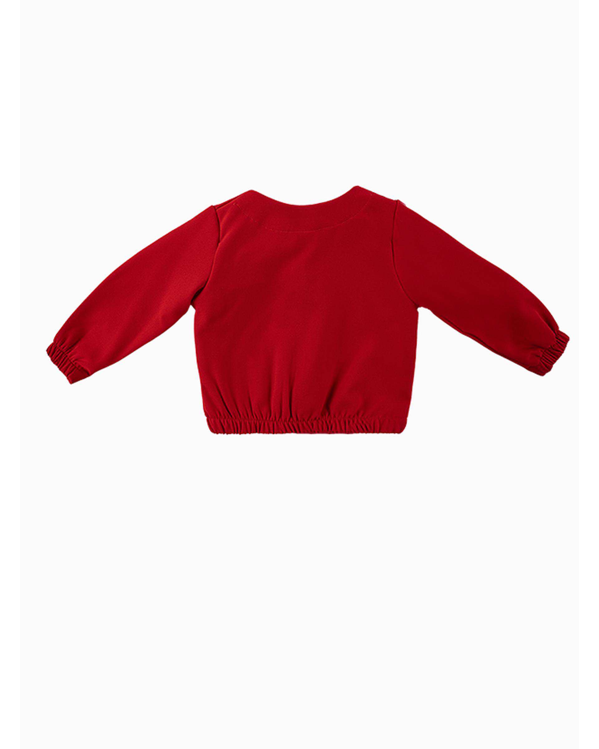 ست 3 تکه لباس دخترانه نوزادی فیورلا Fiorella مدل گل قرمز کد 25557