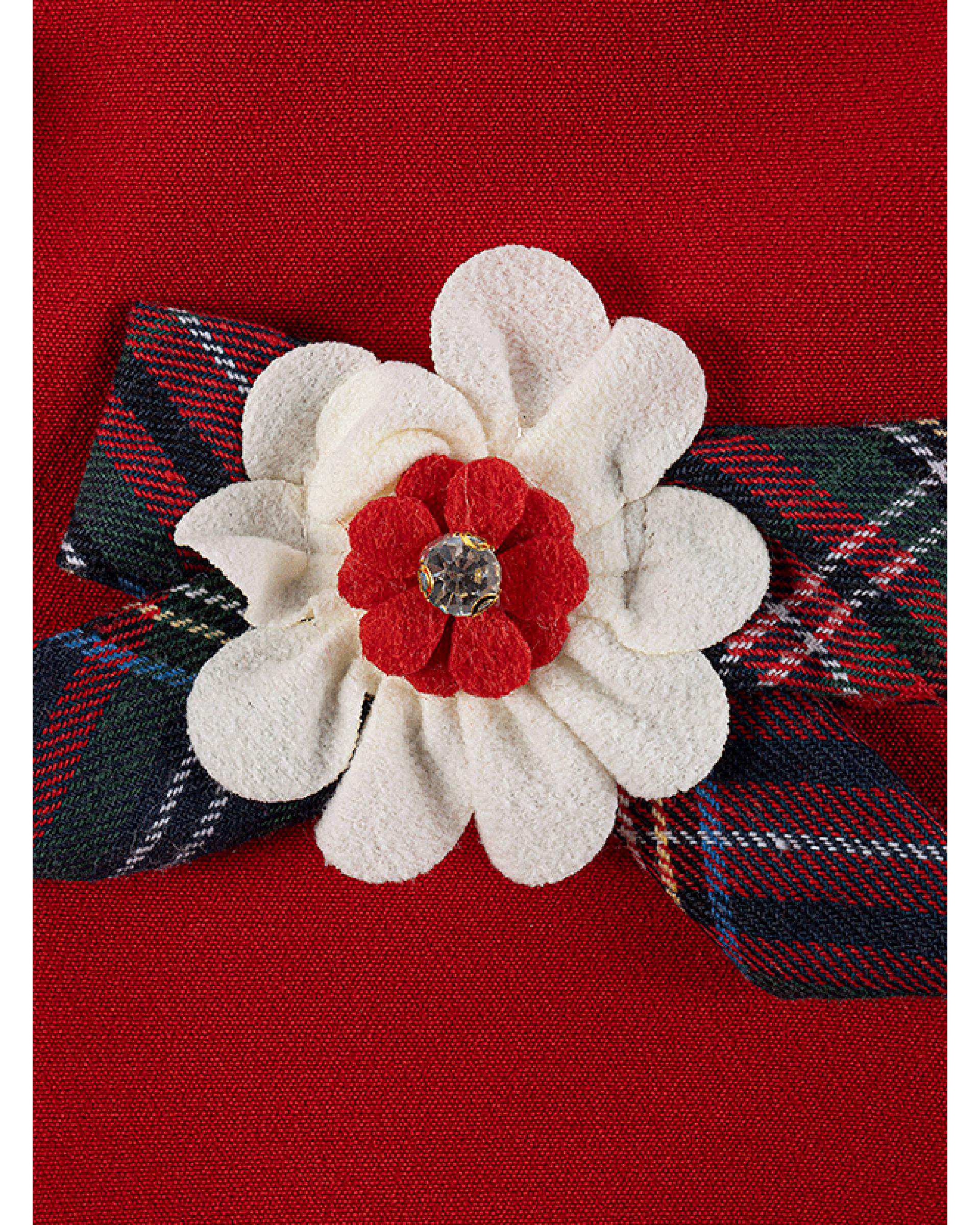 ست 3 تکه لباس دخترانه نوزادی فیورلا Fiorella مدل گل قرمز کد 25557