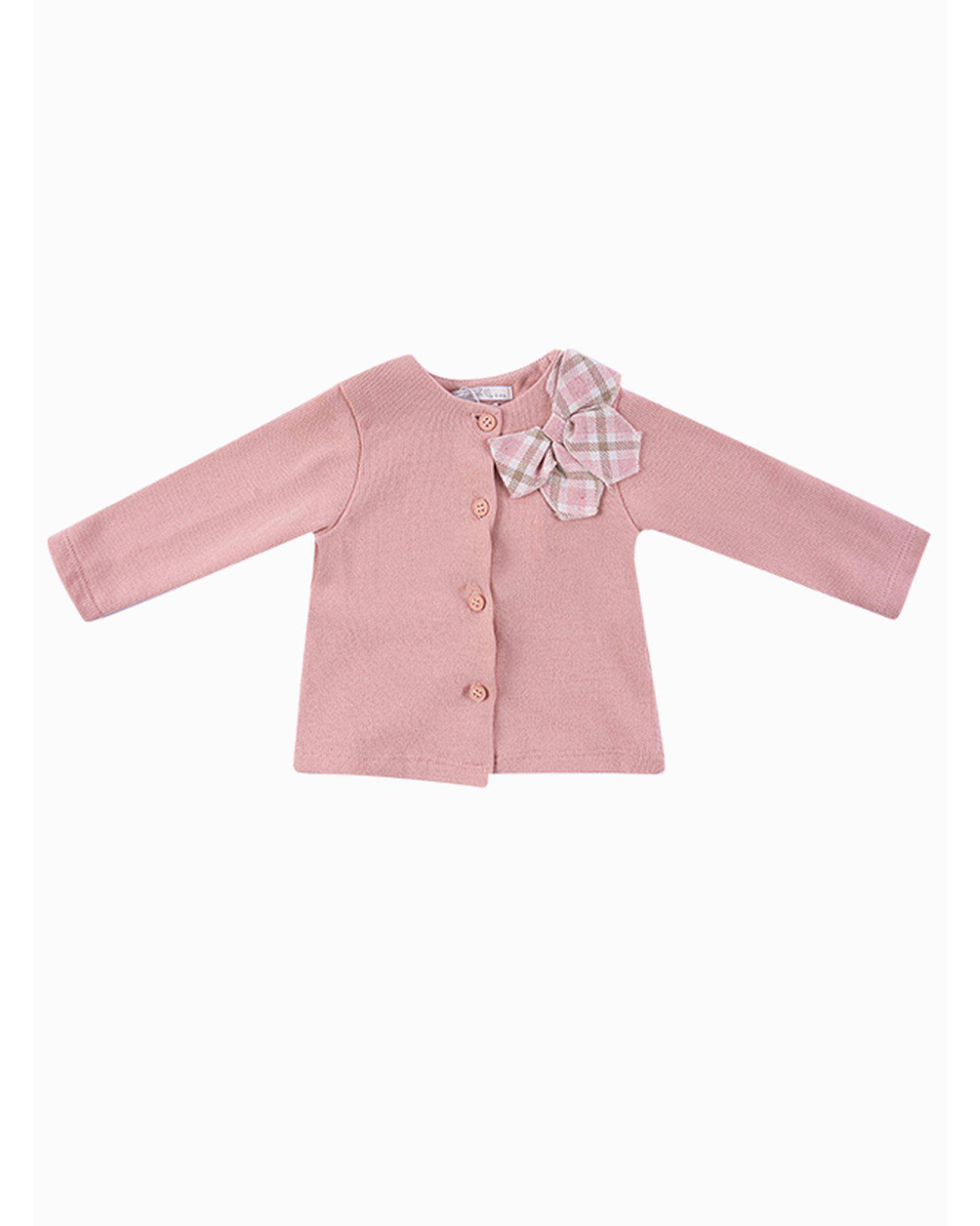 ست سه تکه لباس دخترانه نوزادی صورتی فیورلا Fiorella مدل دخترک کد 25558