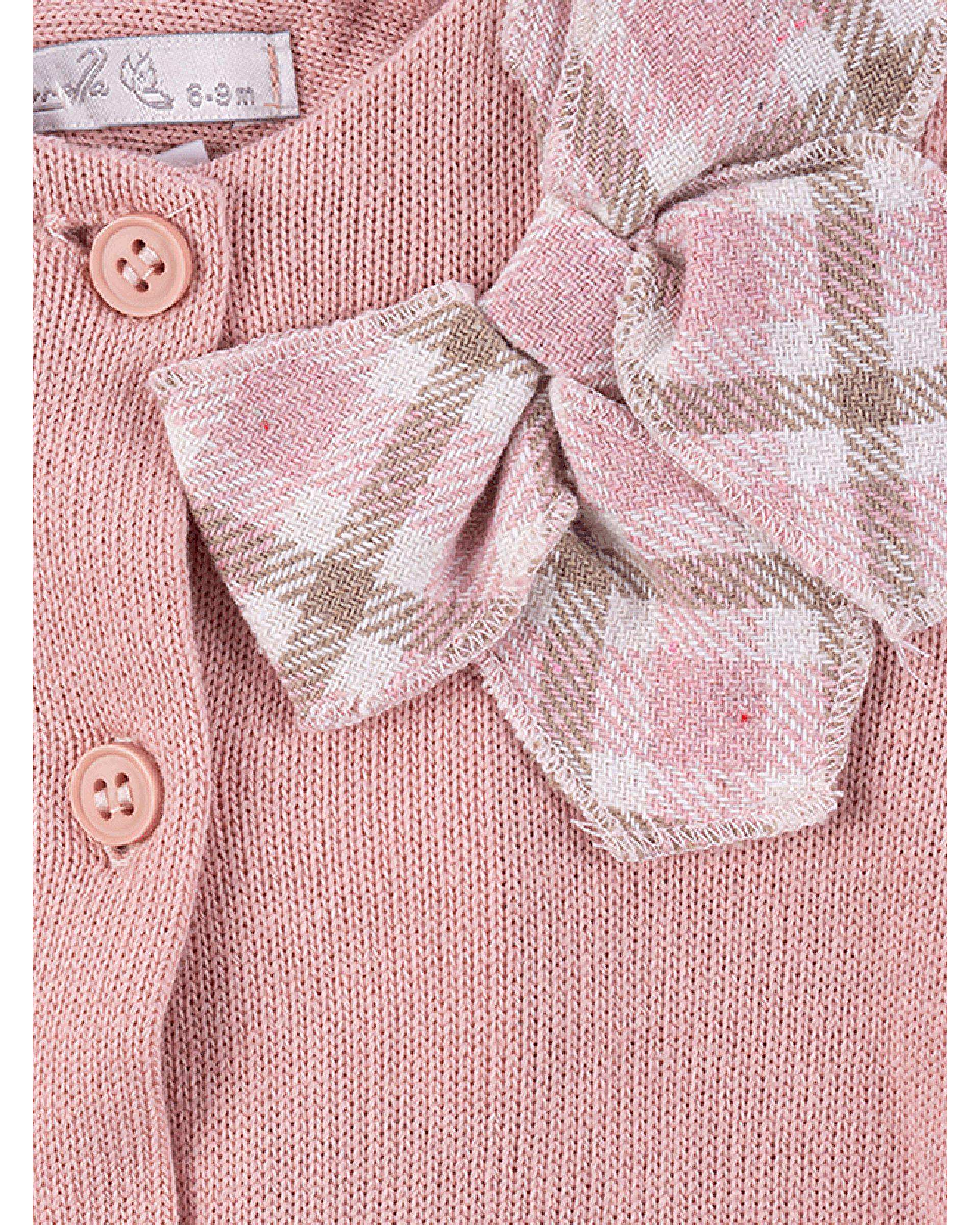 ست سه تکه لباس دخترانه نوزادی صورتی فیورلا Fiorella مدل دخترک کد 25558