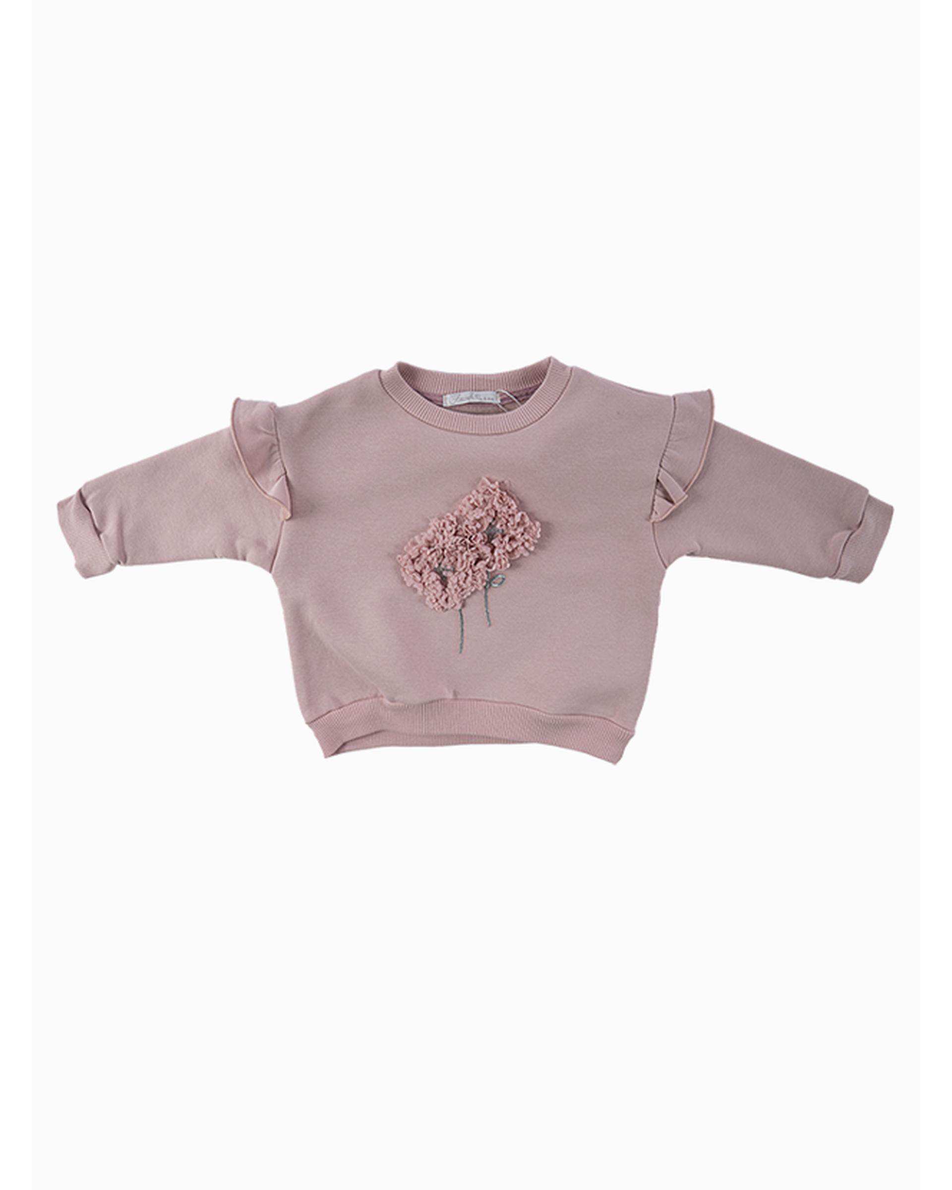 ست بلوز و شلوار دخترانه نوزادی صورتی فیورلا Fiorella مدل پریچهر کد 25559