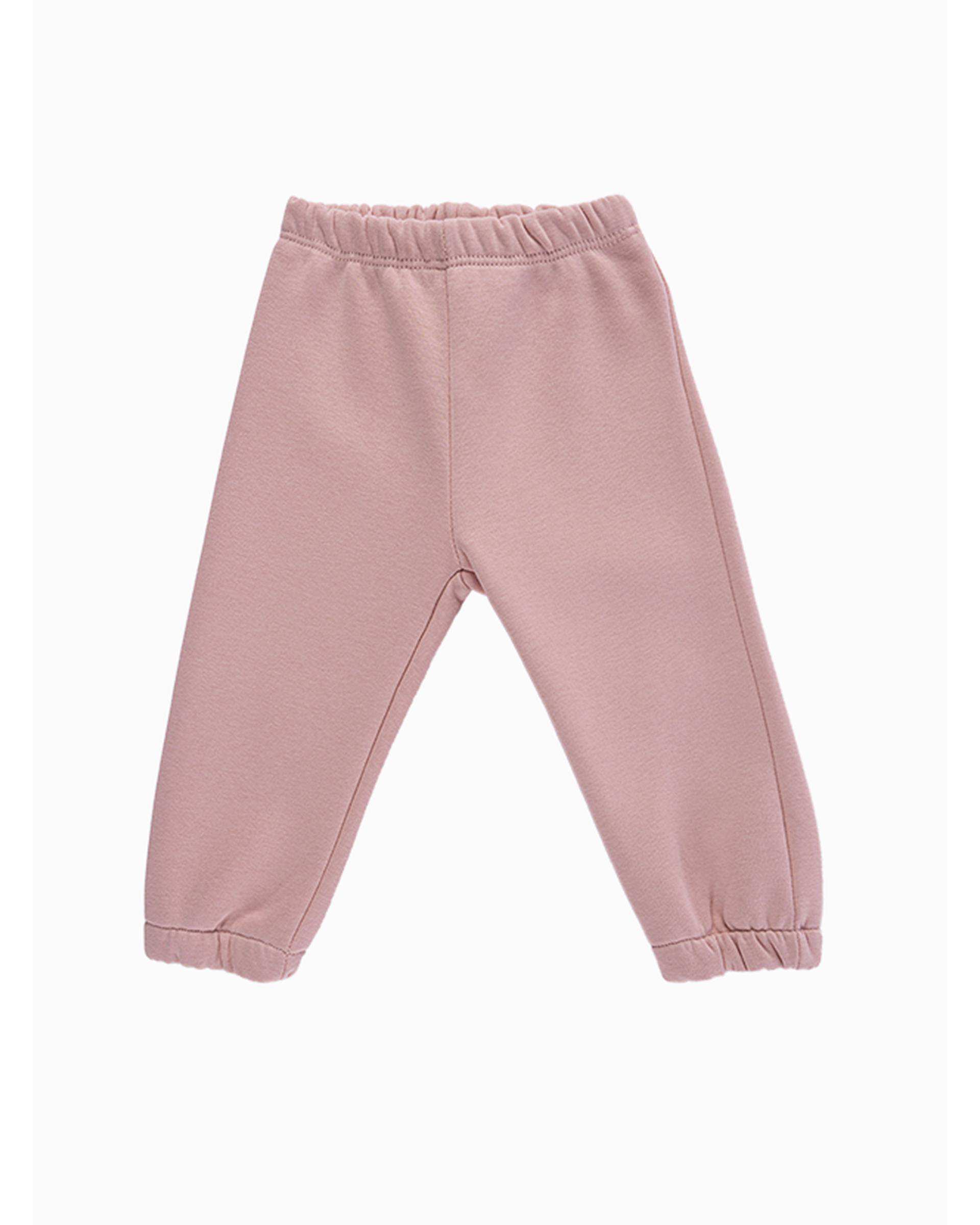 ست بلوز و شلوار دخترانه نوزادی صورتی فیورلا Fiorella مدل نبات کد 25561