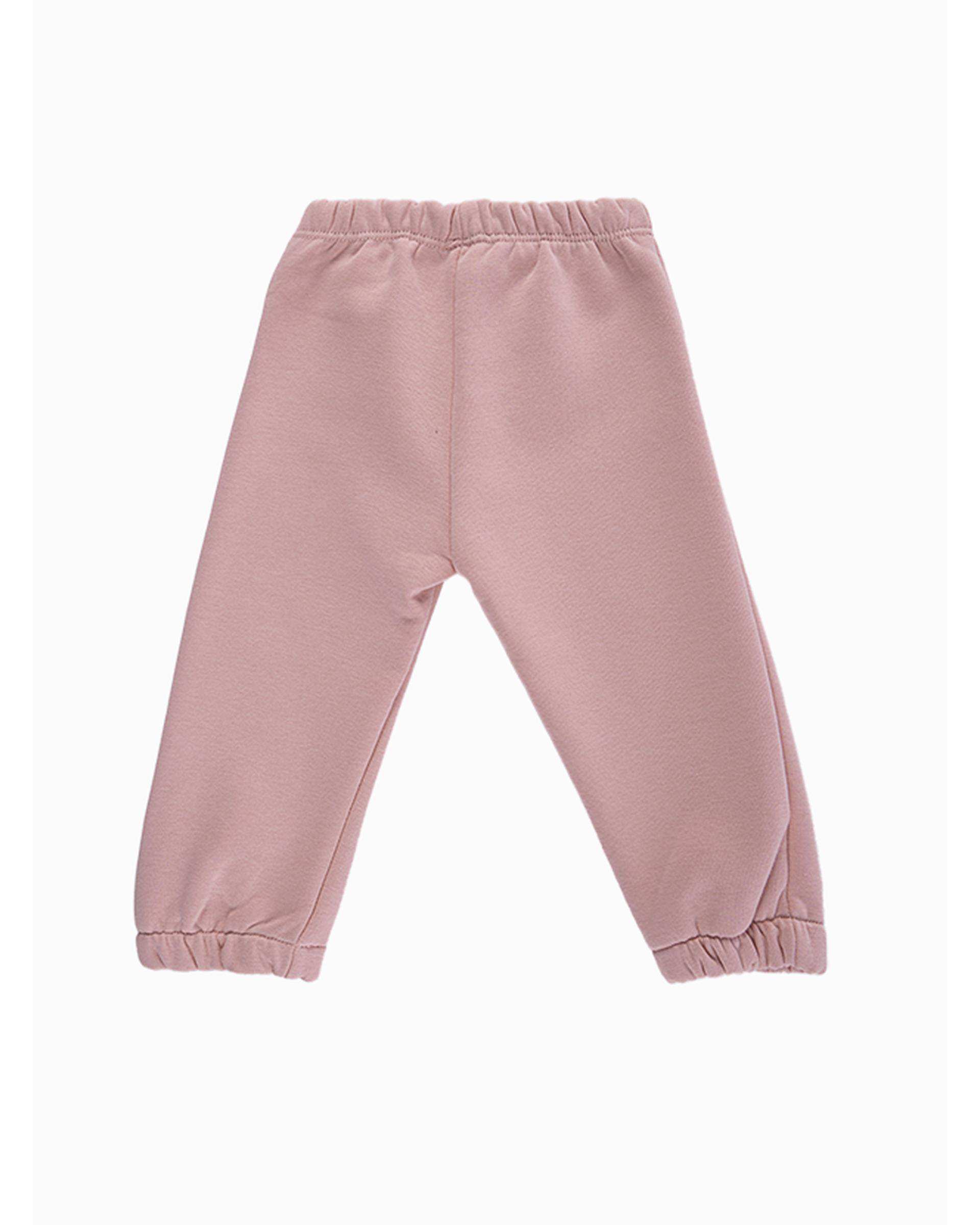 ست بلوز و شلوار دخترانه نوزادی صورتی فیورلا Fiorella مدل نبات کد 25561