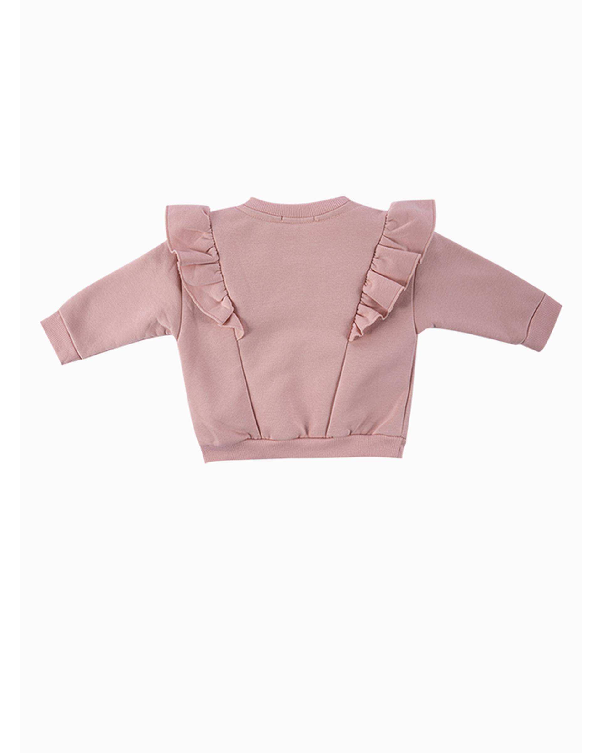 ست بلوز و شلوار دخترانه نوزادی صورتی فیورلا Fiorella مدل نبات کد 25561