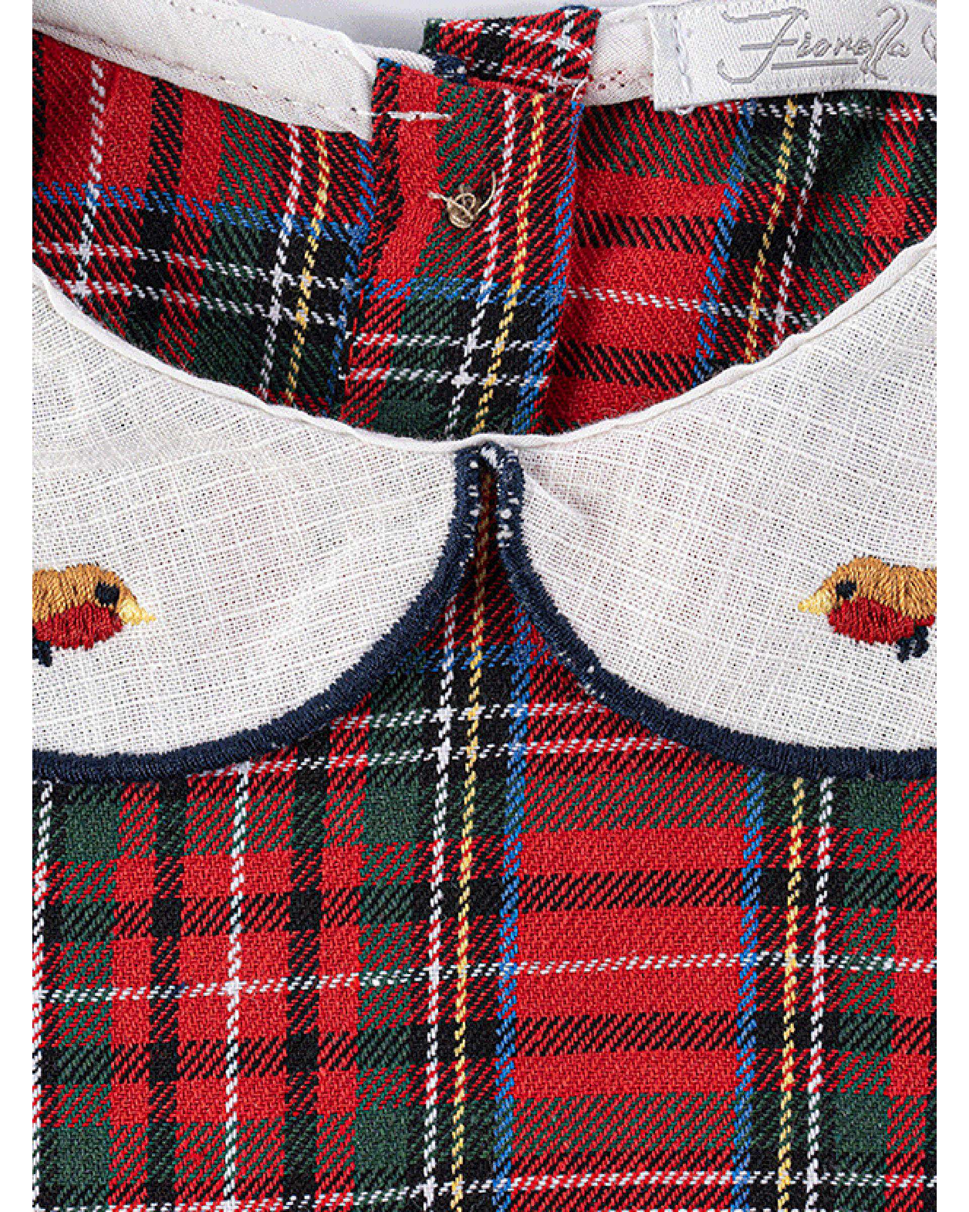 پیراهن دخترانه نوزادی قرمز فیورلا Fiorella مدل سوسن کد 25562