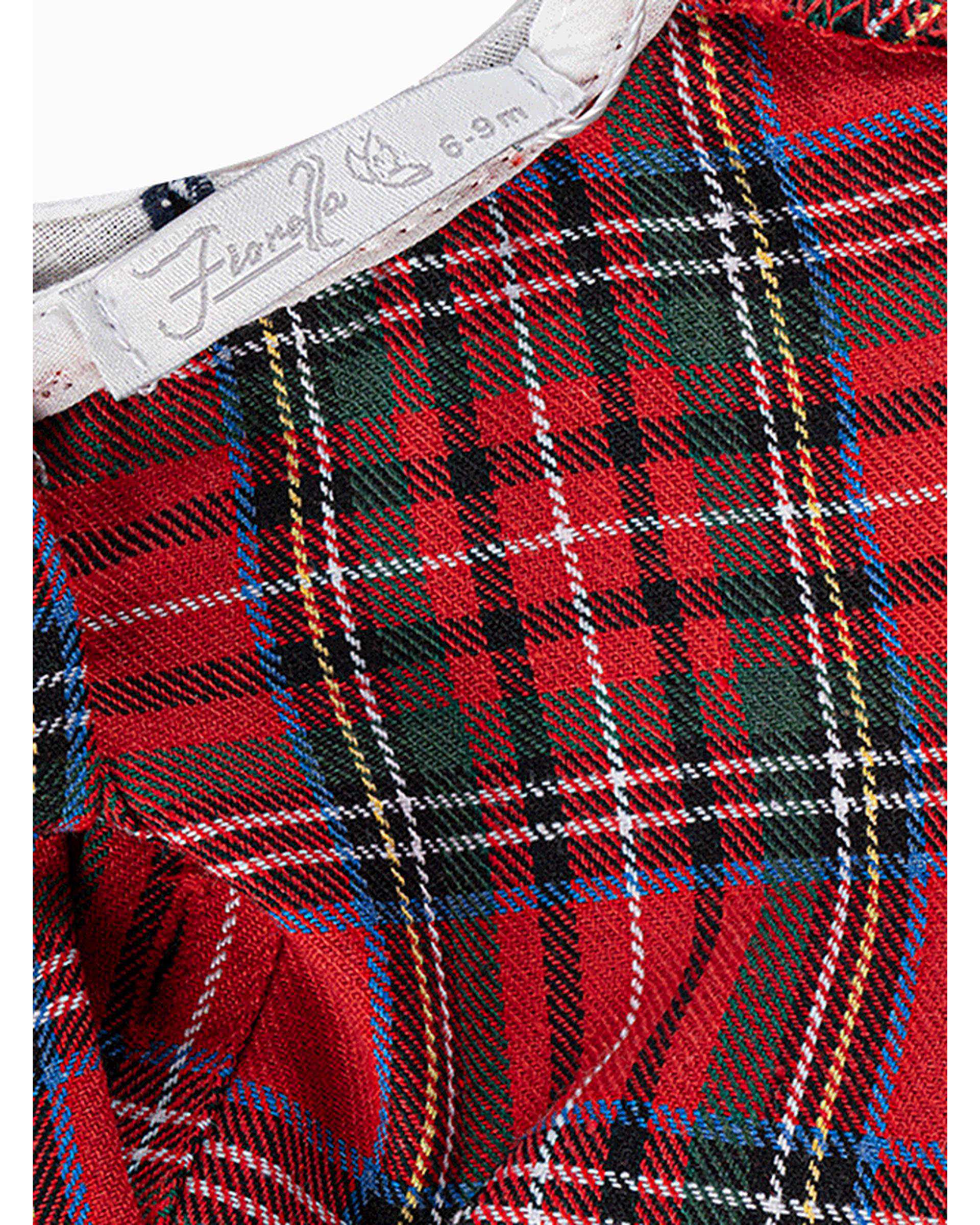 پیراهن دخترانه نوزادی قرمز فیورلا Fiorella مدل سوسن کد 25562