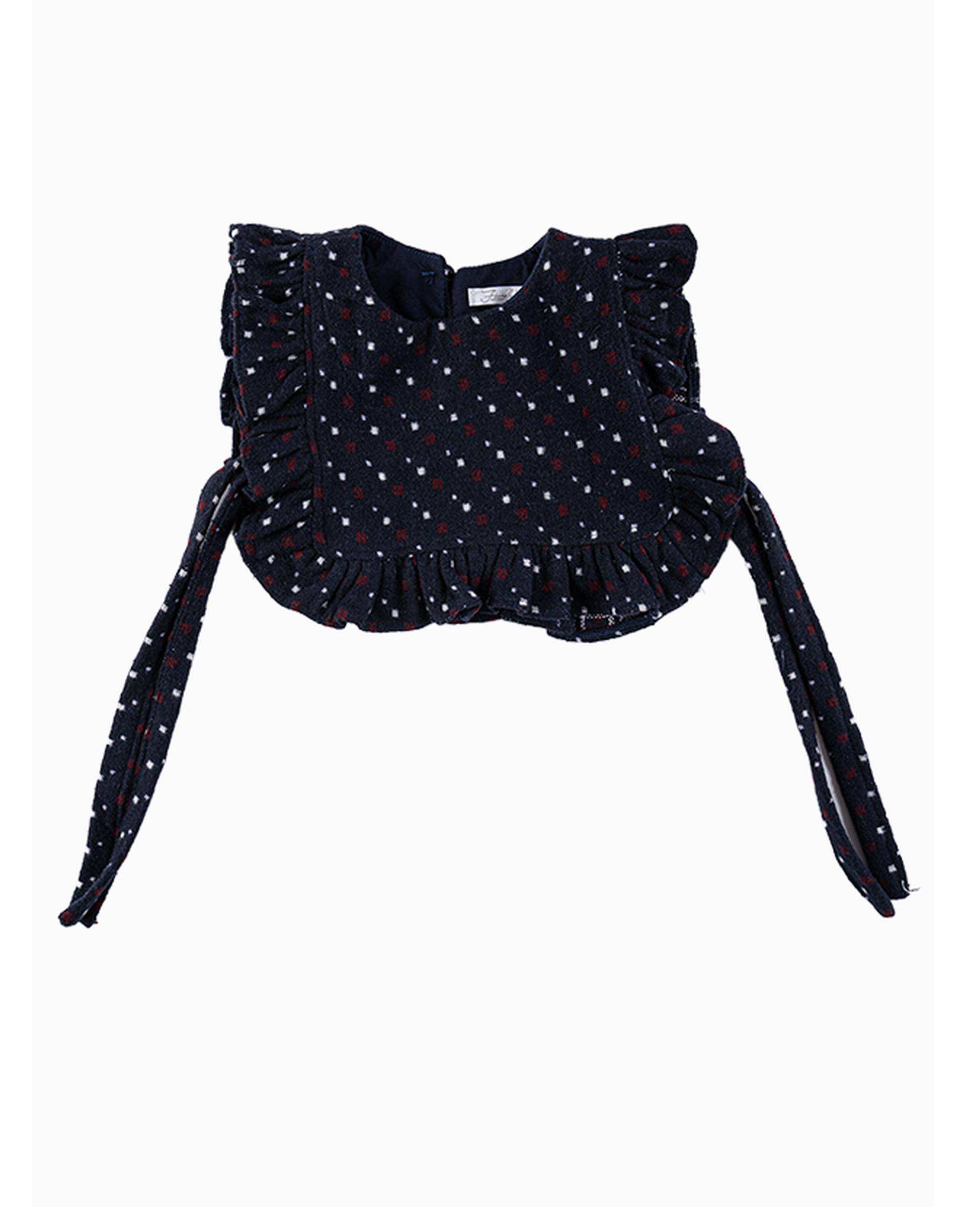 ست جلیقه و پیراهن دخترانه فیورلا Fiorella مدل گلناز کد 35503