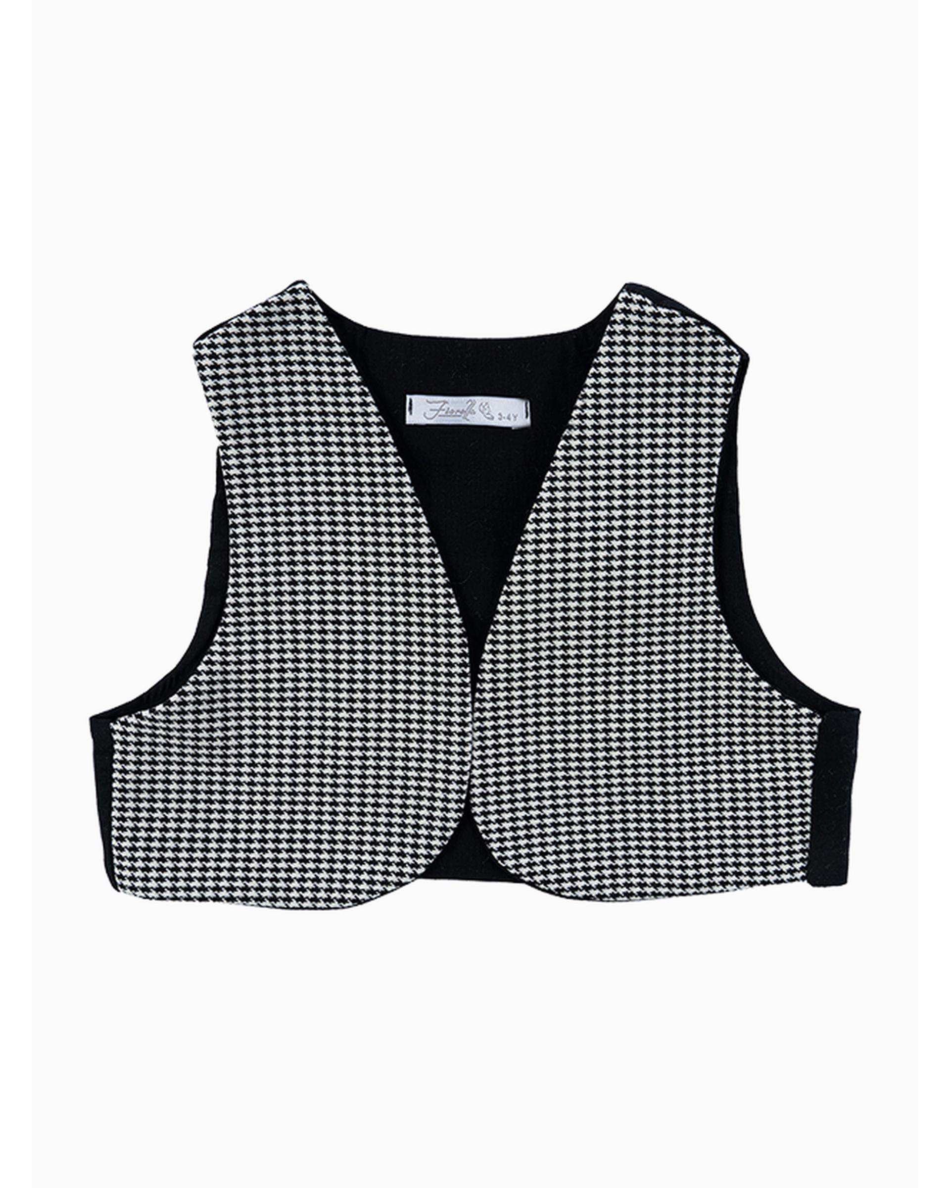 ست جلیقه و دامن دخترانه خاکستری فیورلا Fiorella مدل درنیکا 1 کد 35521