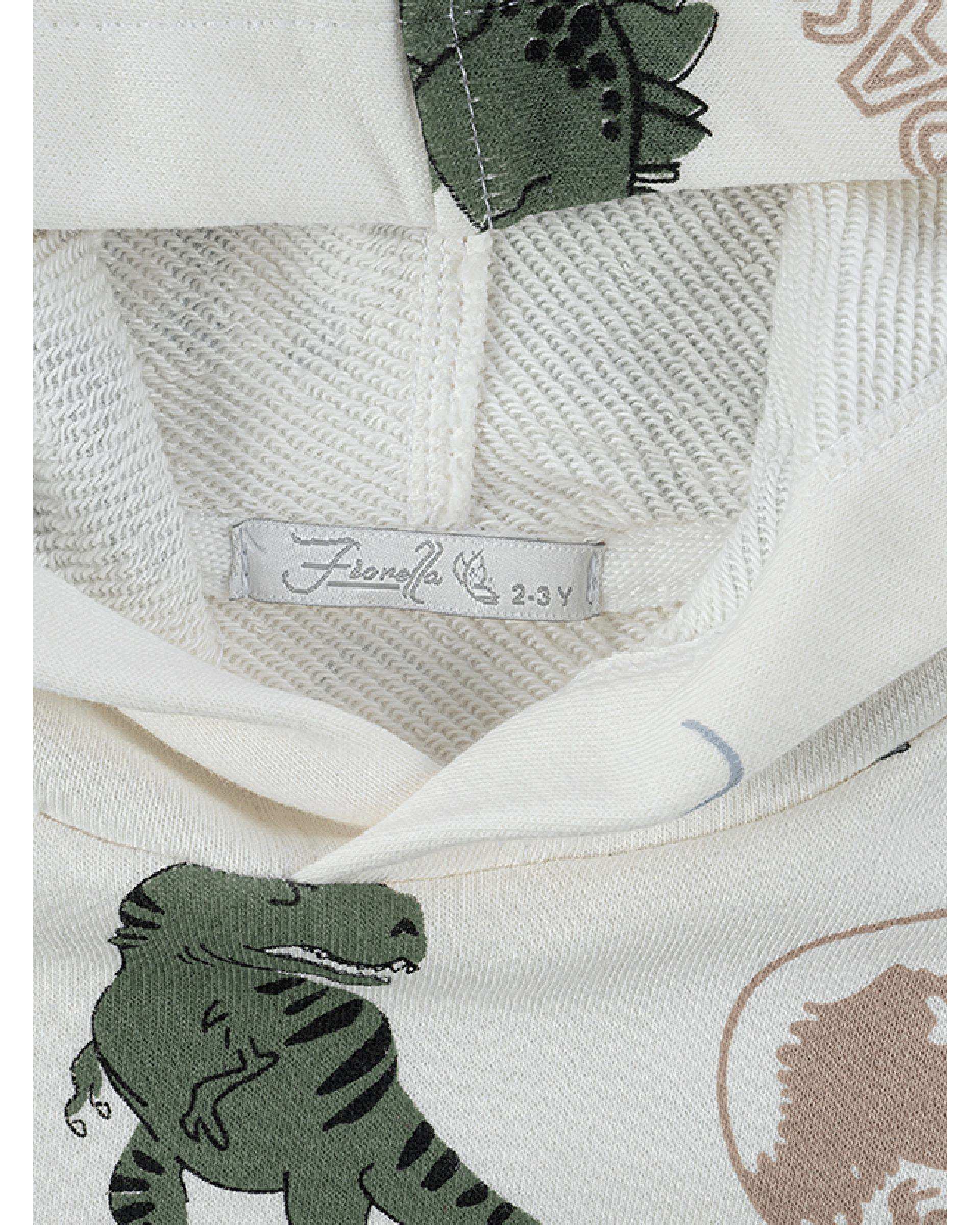 ست بلوز و شلوار پسرانه استخوانی فیورلا Fiorella مدل ژوراسیک کد 35538