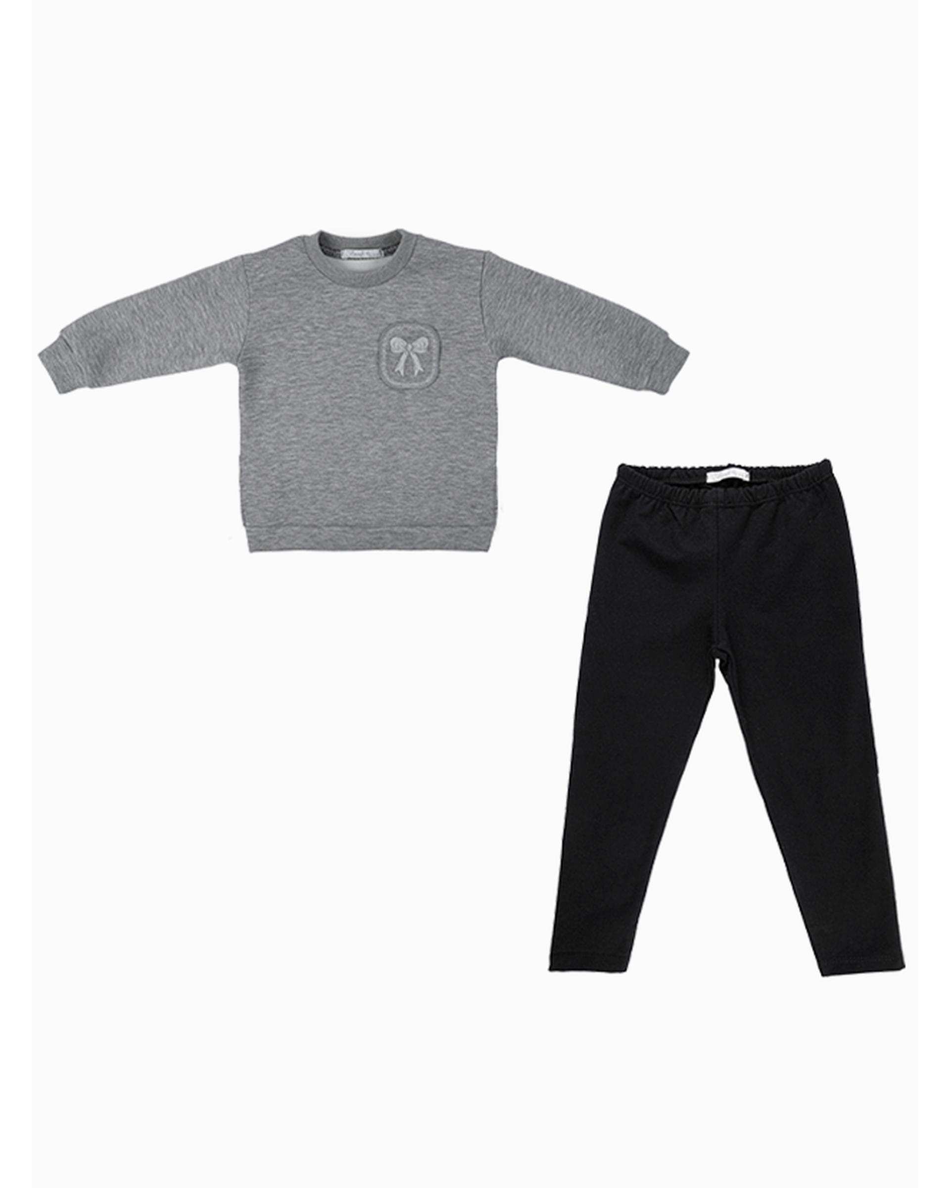 ست بلوز و شلوار دخترانه طوسی فیورلا Fiorella مدل پریسیما 2 کد 45502