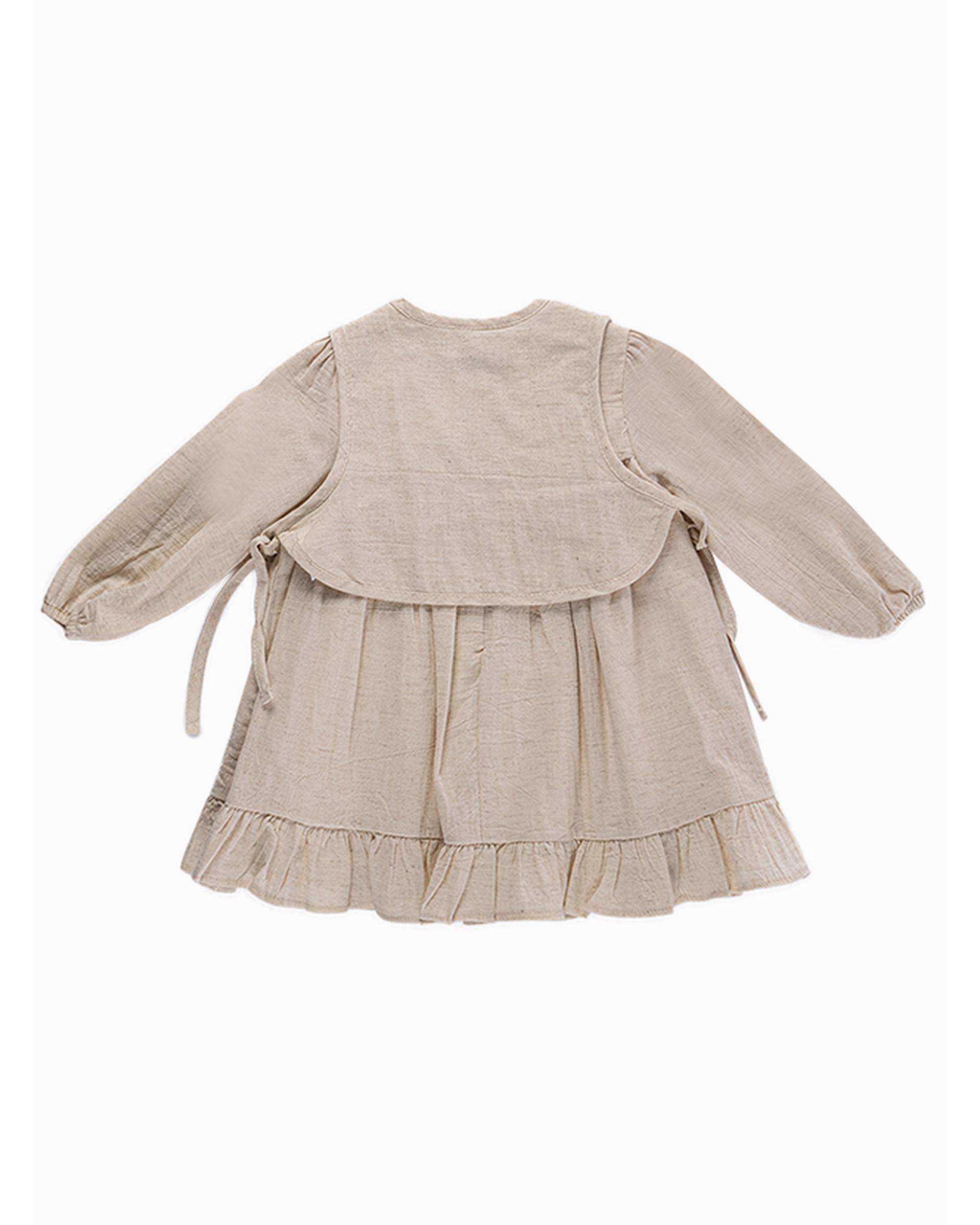 ست جلیقه و پیراهن دخترانه فیورلا Fiorella مدل یاس سلطان 3 کد 45504