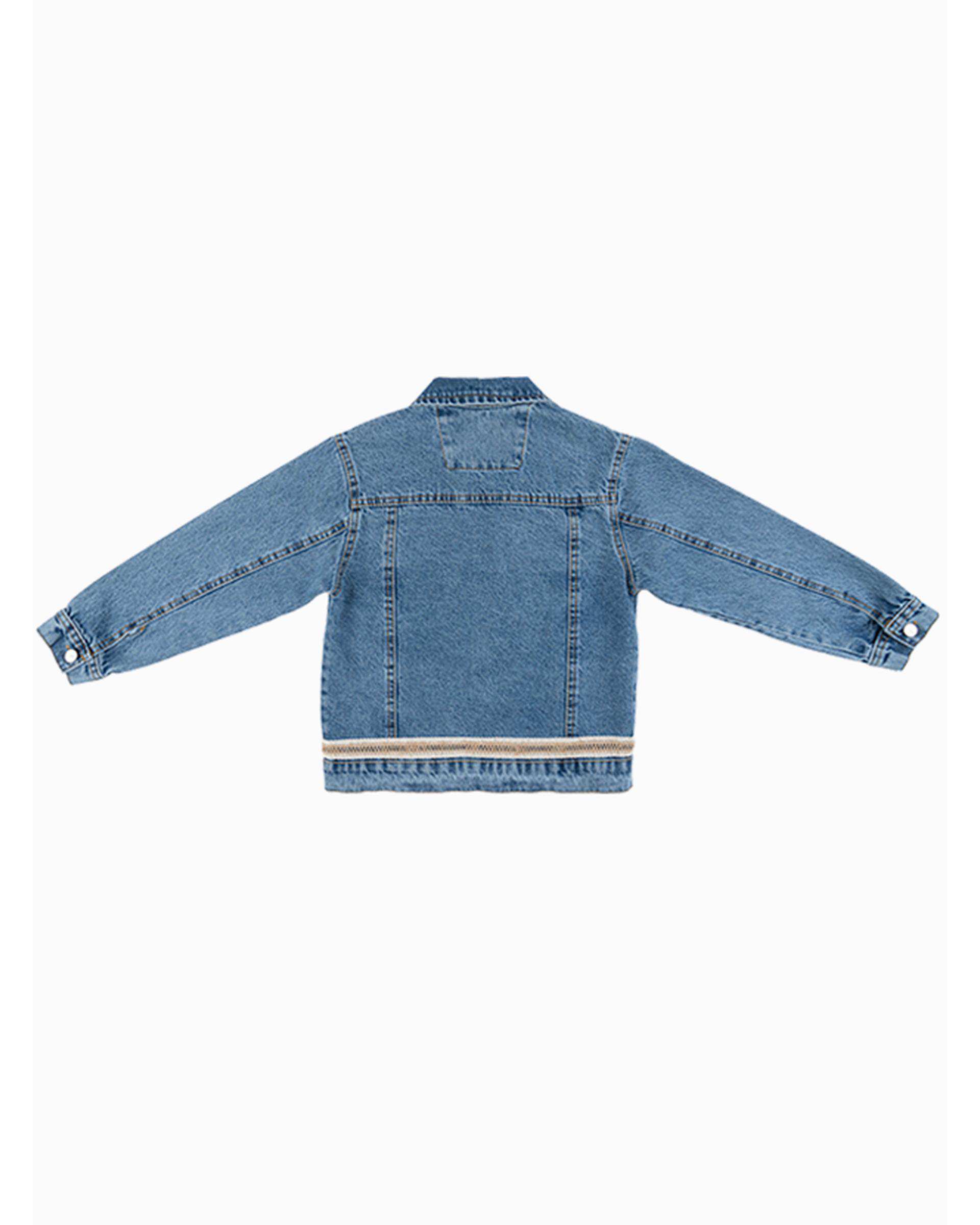 کت جین دخترانه سرمه ای فیورلا Fiorella مدل پارمیدا 2 کد 45515