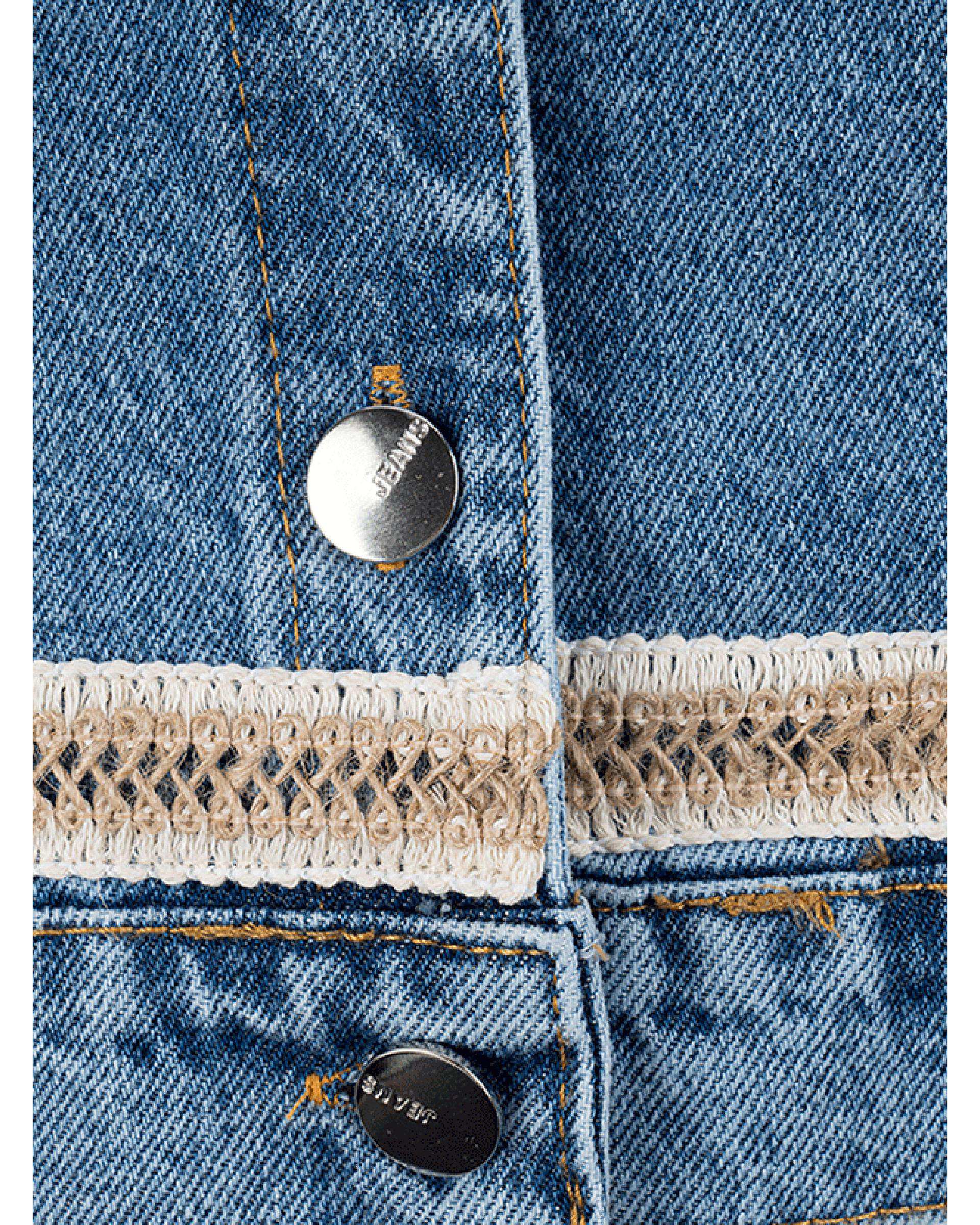 کت جین دخترانه سرمه ای فیورلا Fiorella مدل پارمیدا 2 کد 45515