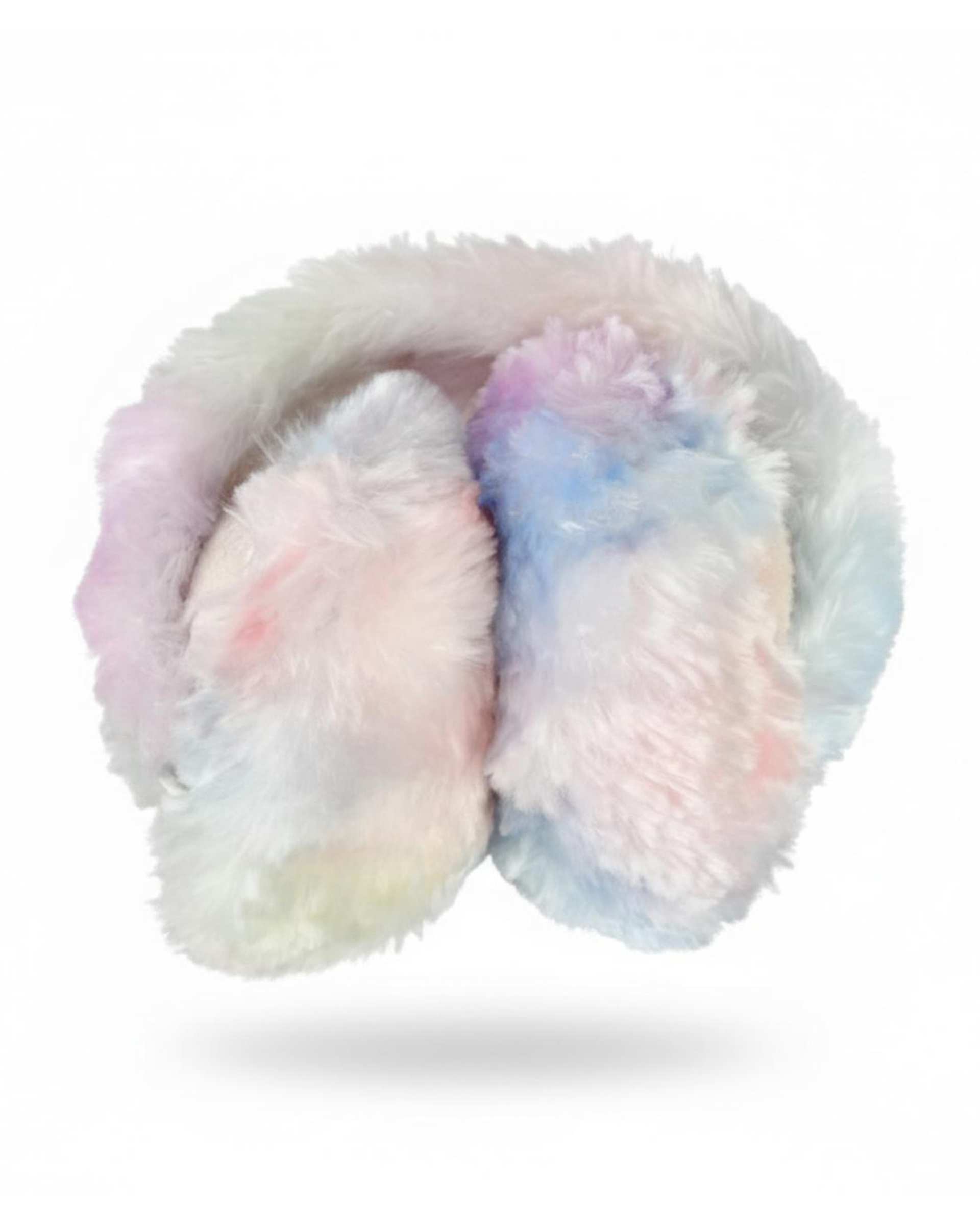 ست کلاه و گوشگیر زنانه مدل رنگین کمانی