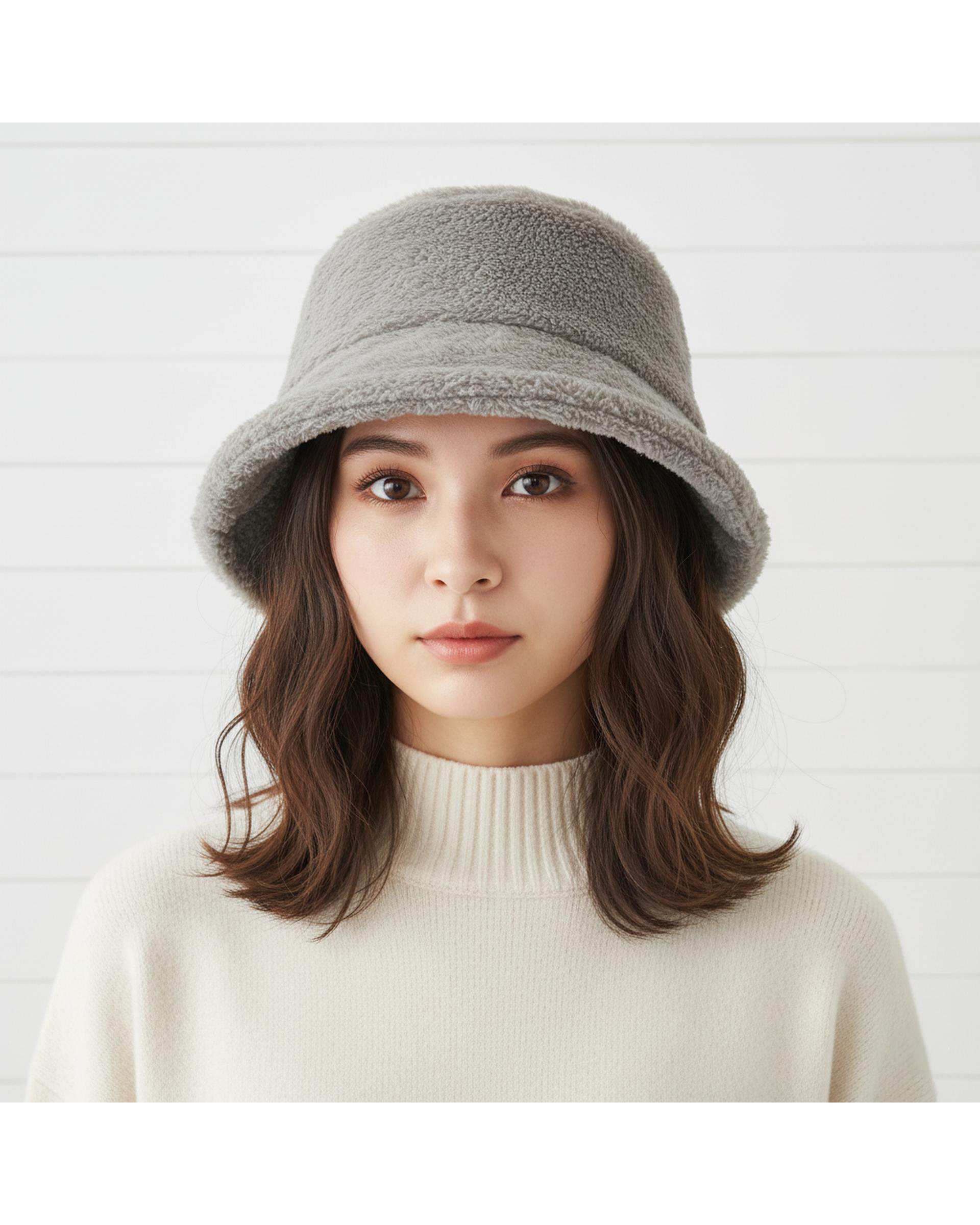 کلاه باکت زمستانی خزدار لطیف مدل کلاسیک