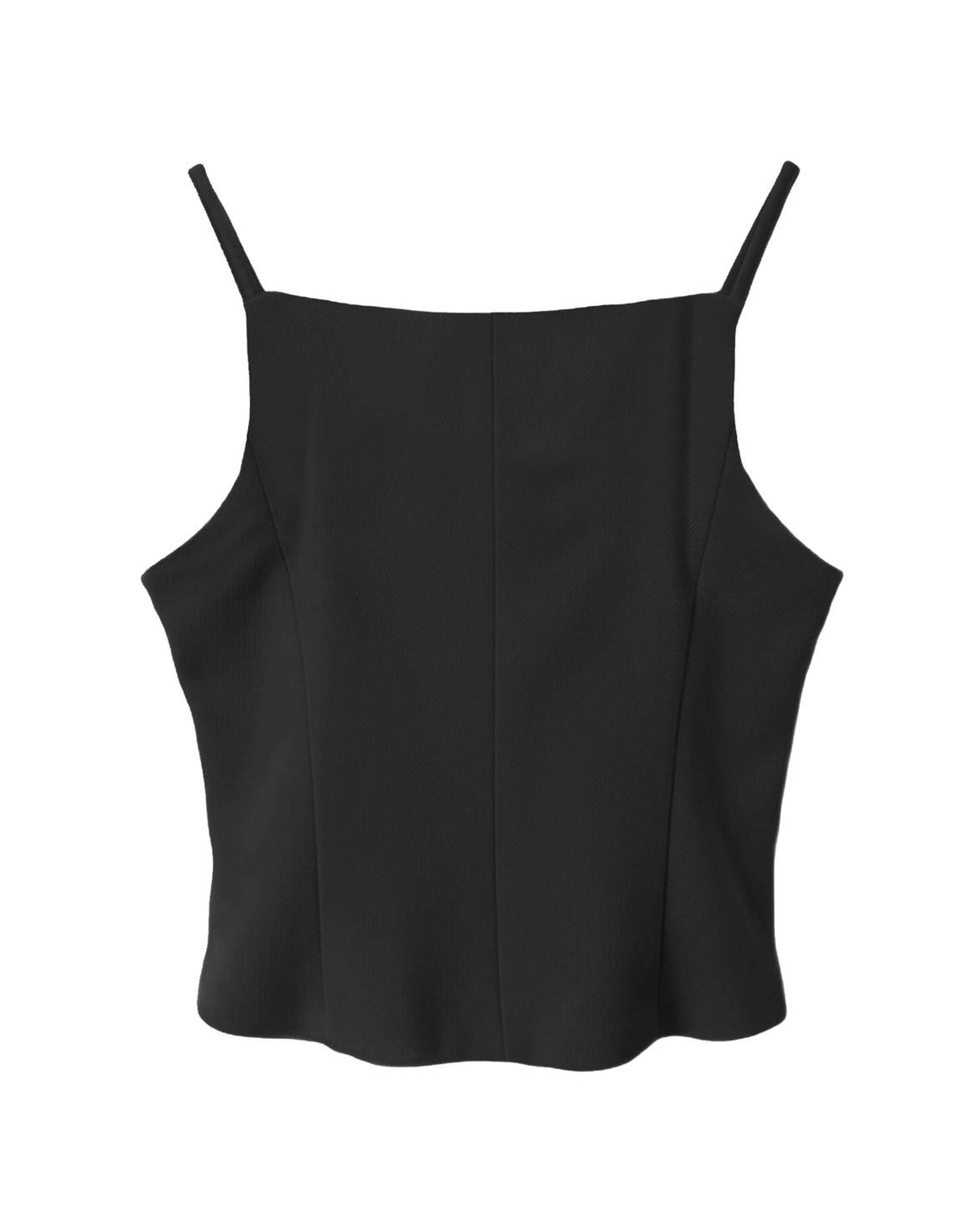 تاپ زنانه دکلته مشکی سرژه Serge کد 202678