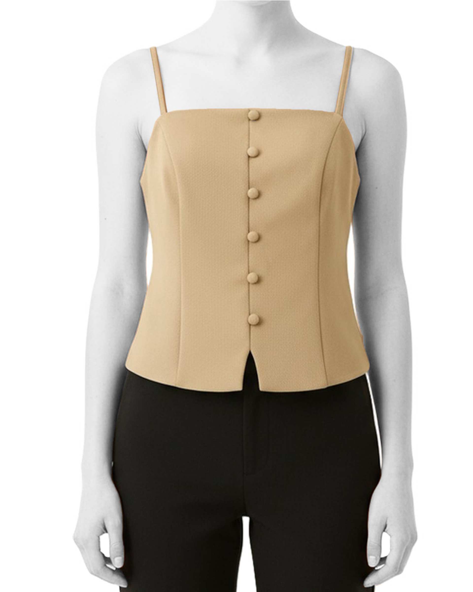 تاپ زنانه دکلته کرم سرژه Serge کد 202678