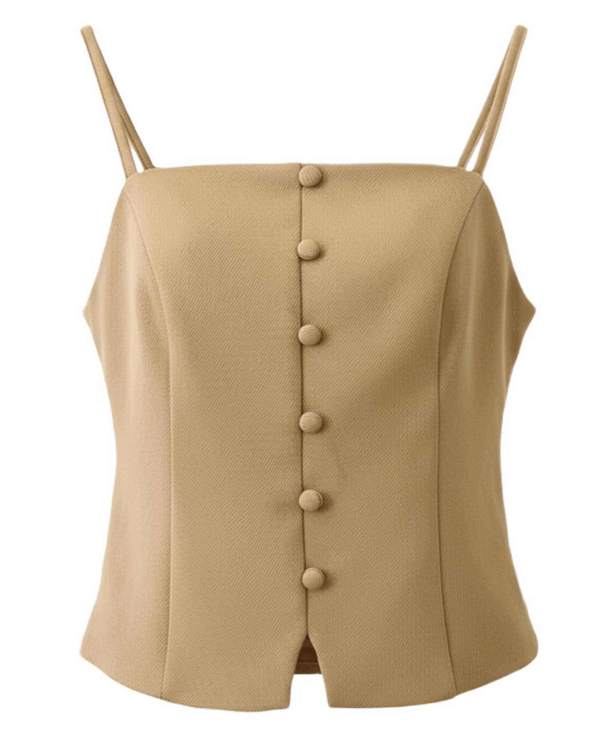 تاپ زنانه دکلته کرم سرژه Serge کد 202678