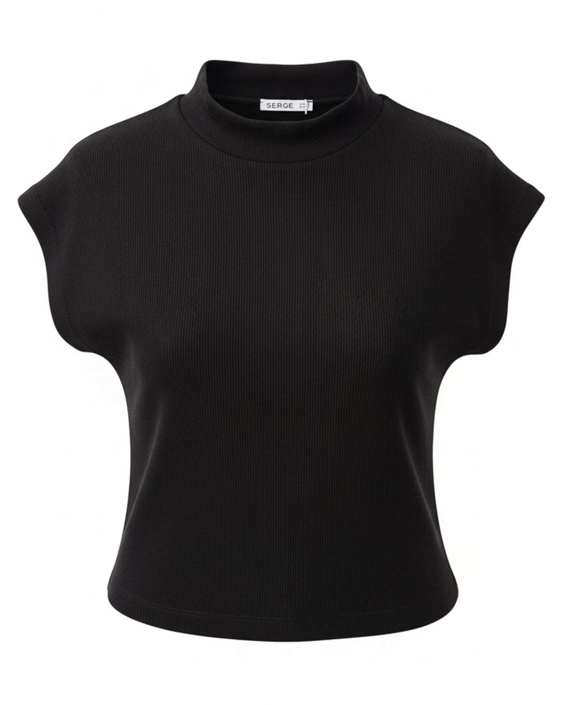 تاپ کوتاه زنانه مشکی سرژه Serge کد 203608