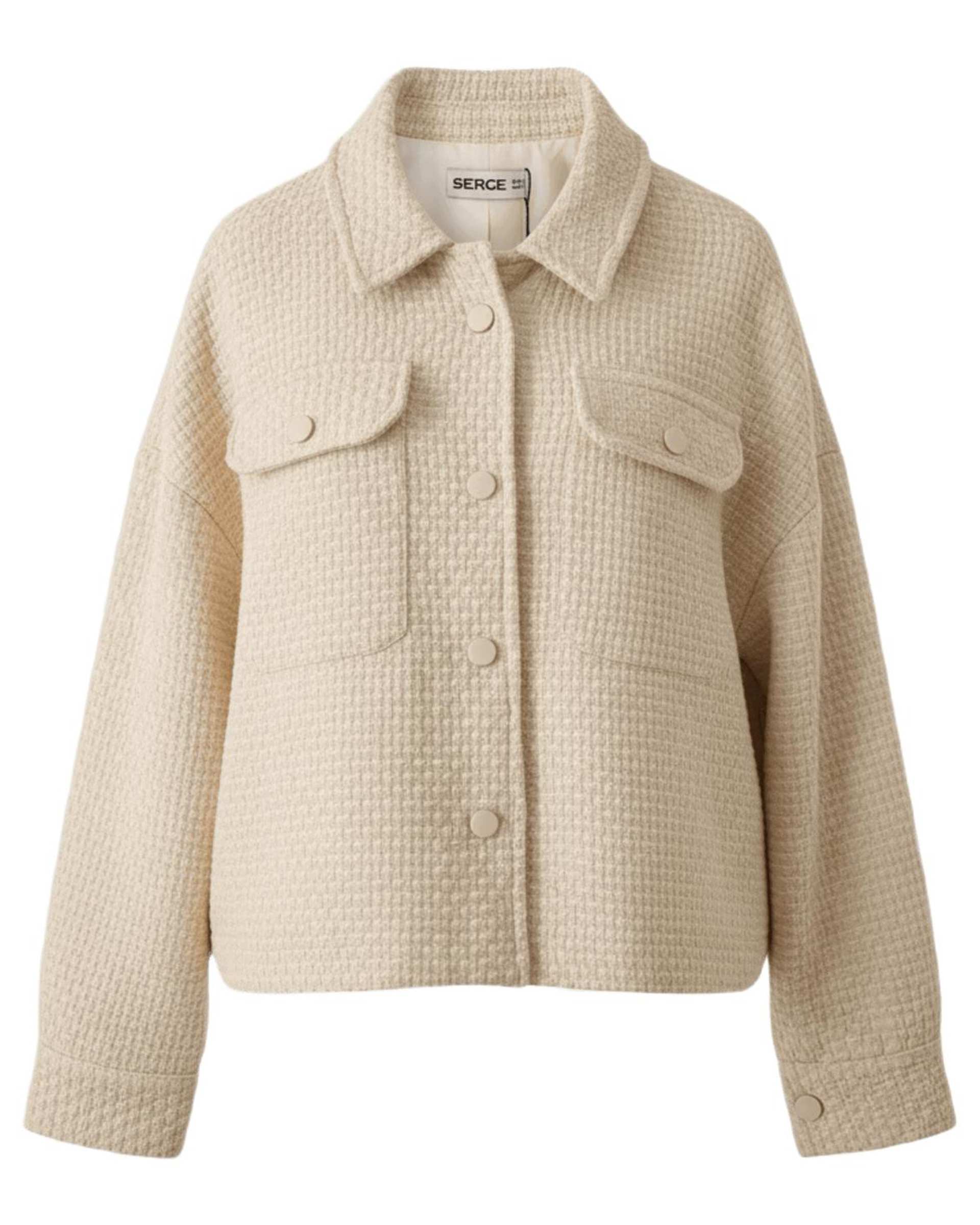 کت زنانه شنل کرم سرژه Serge کد 212297