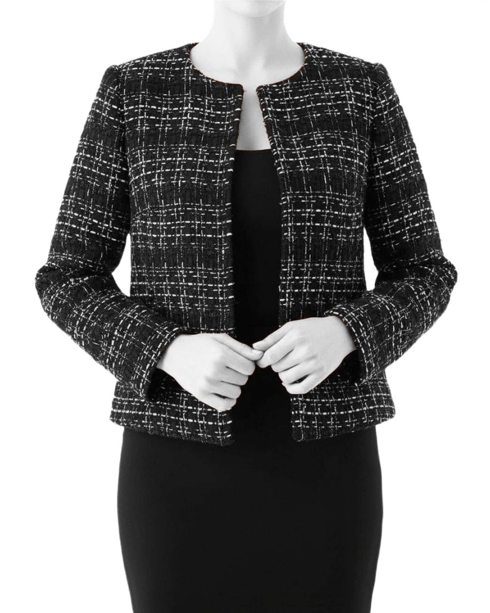 کت زنانه شنل لمه دار مشکی سرژه Serge کد 212301