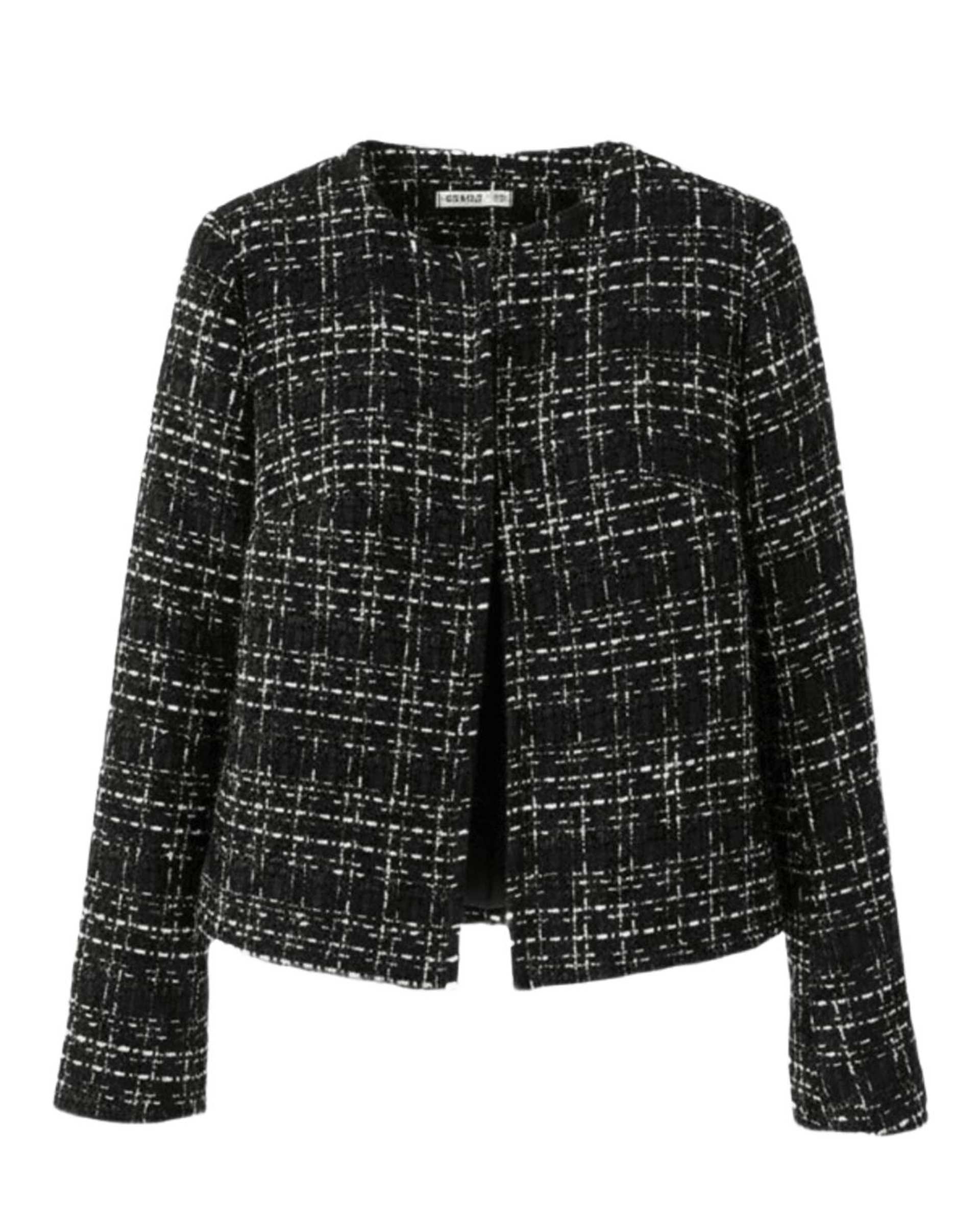 کت زنانه شنل لمه دار مشکی سرژه Serge کد 212301