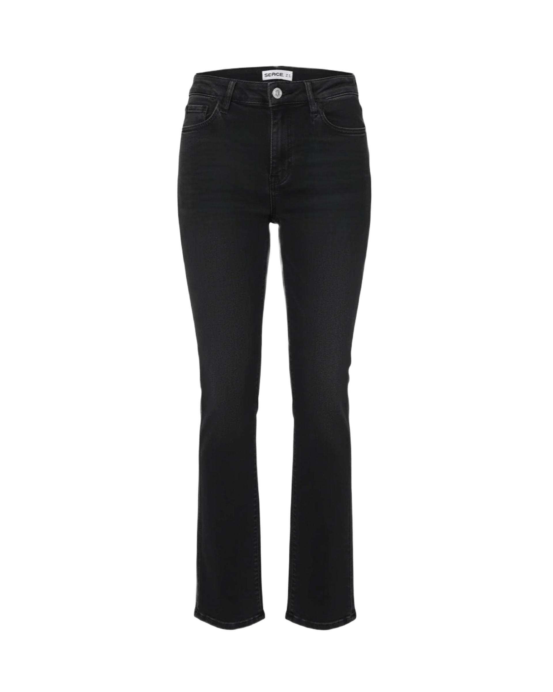 شلوار جین زنانه بوت کات مشکی سرژه Serge کد 221188