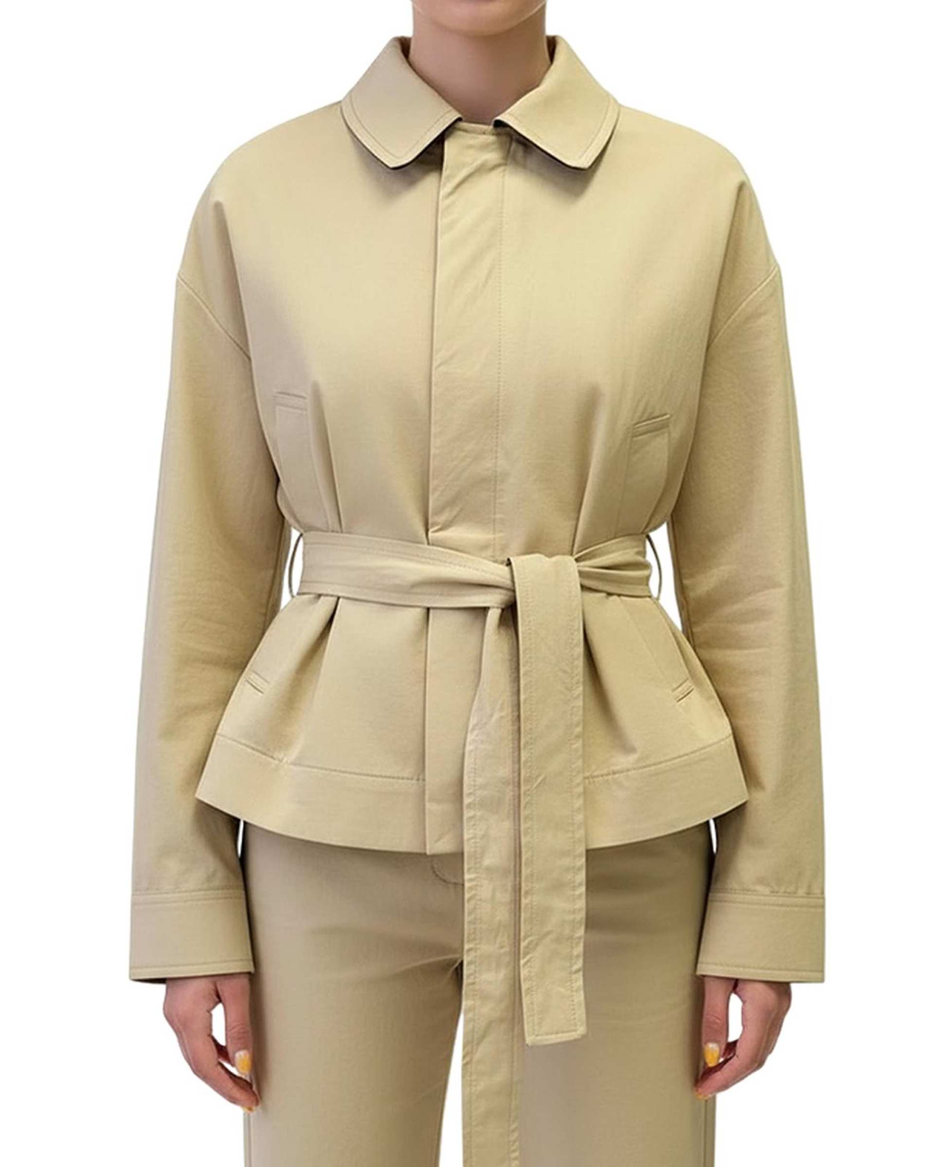 بارانی زنانه کرم سرژه Serge کد 228162