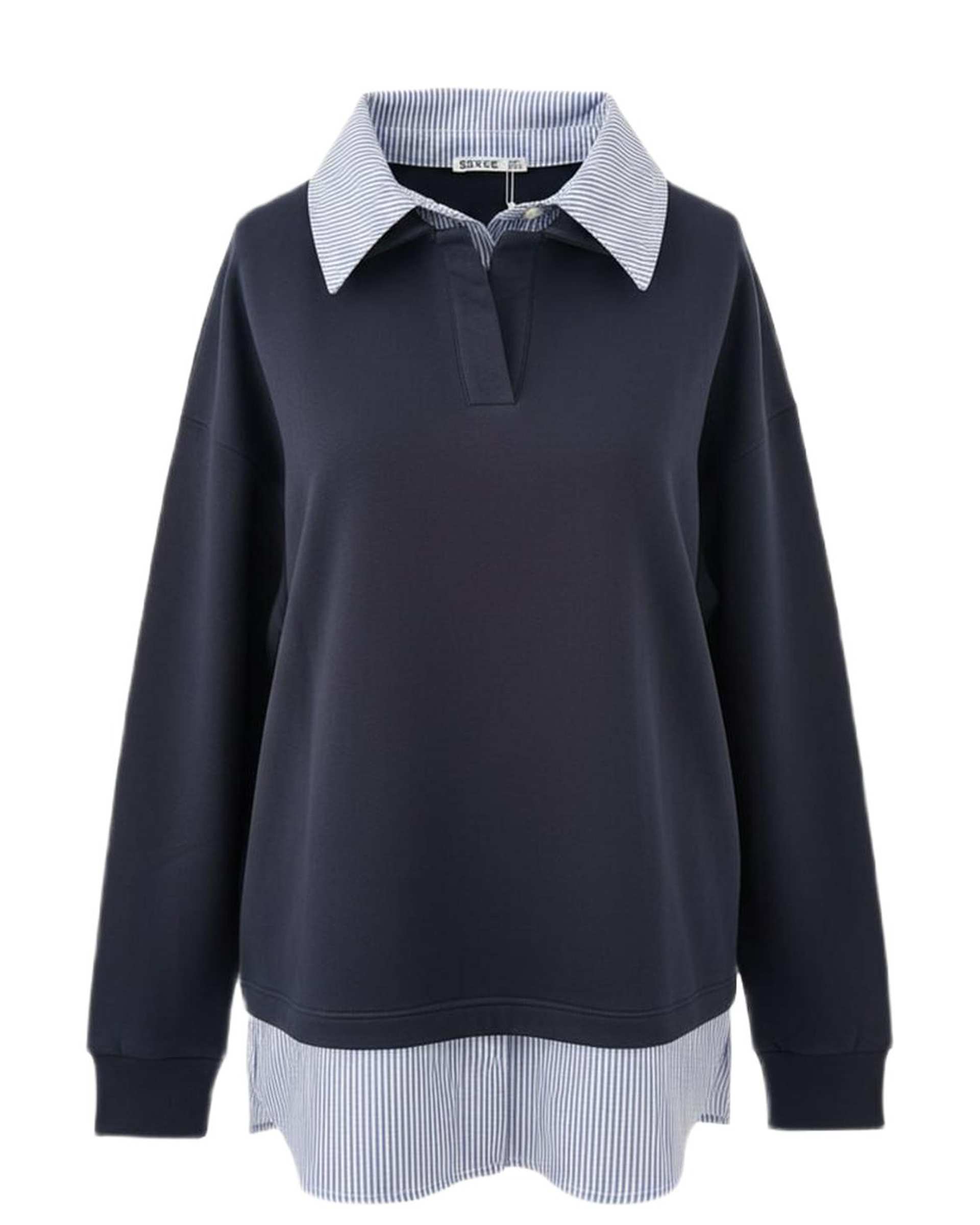 بلوز زنانه دورس سرمه ای سرژه Serge کد 243115