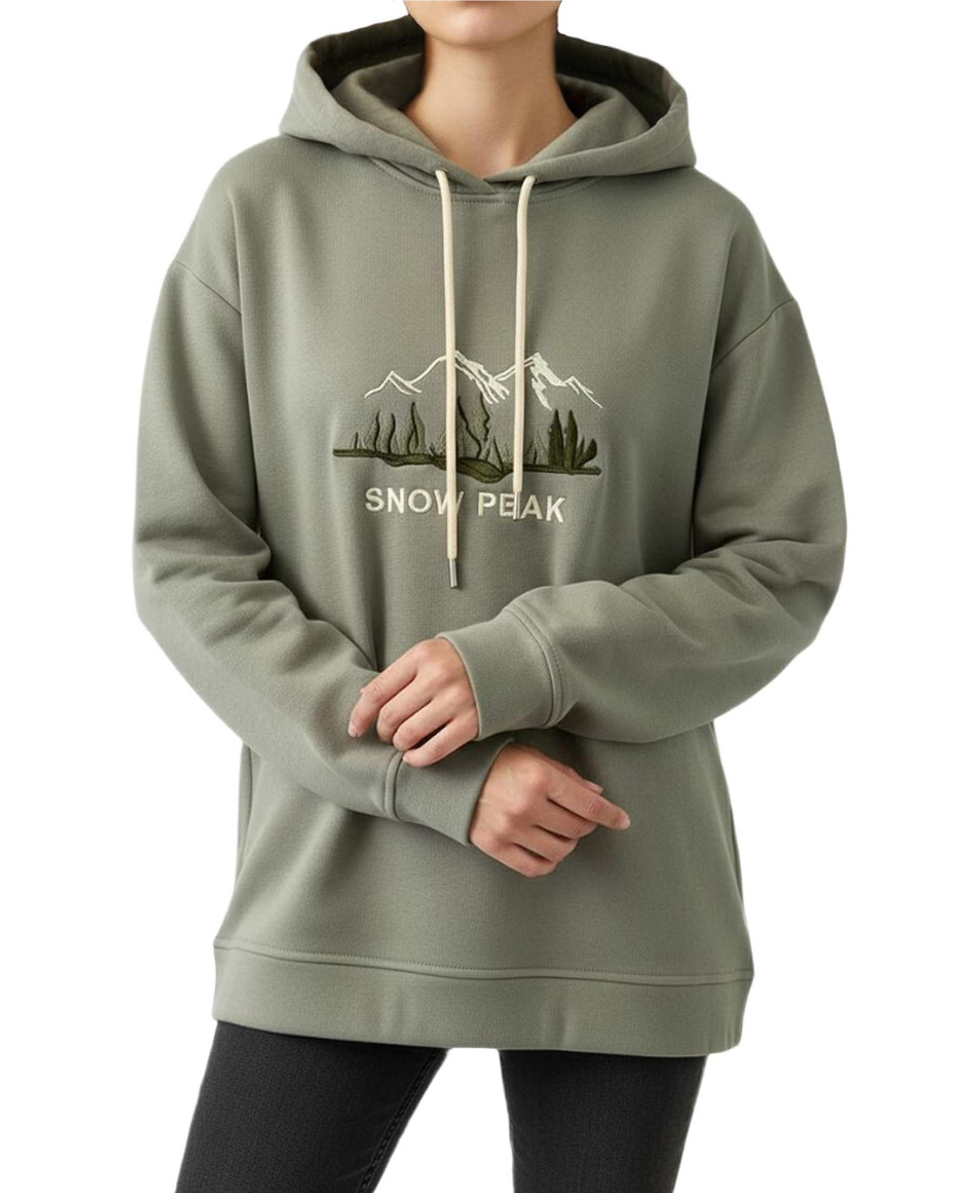 هودی زنانه کلاه دار سبز سدری سرژه Serge کد 247102