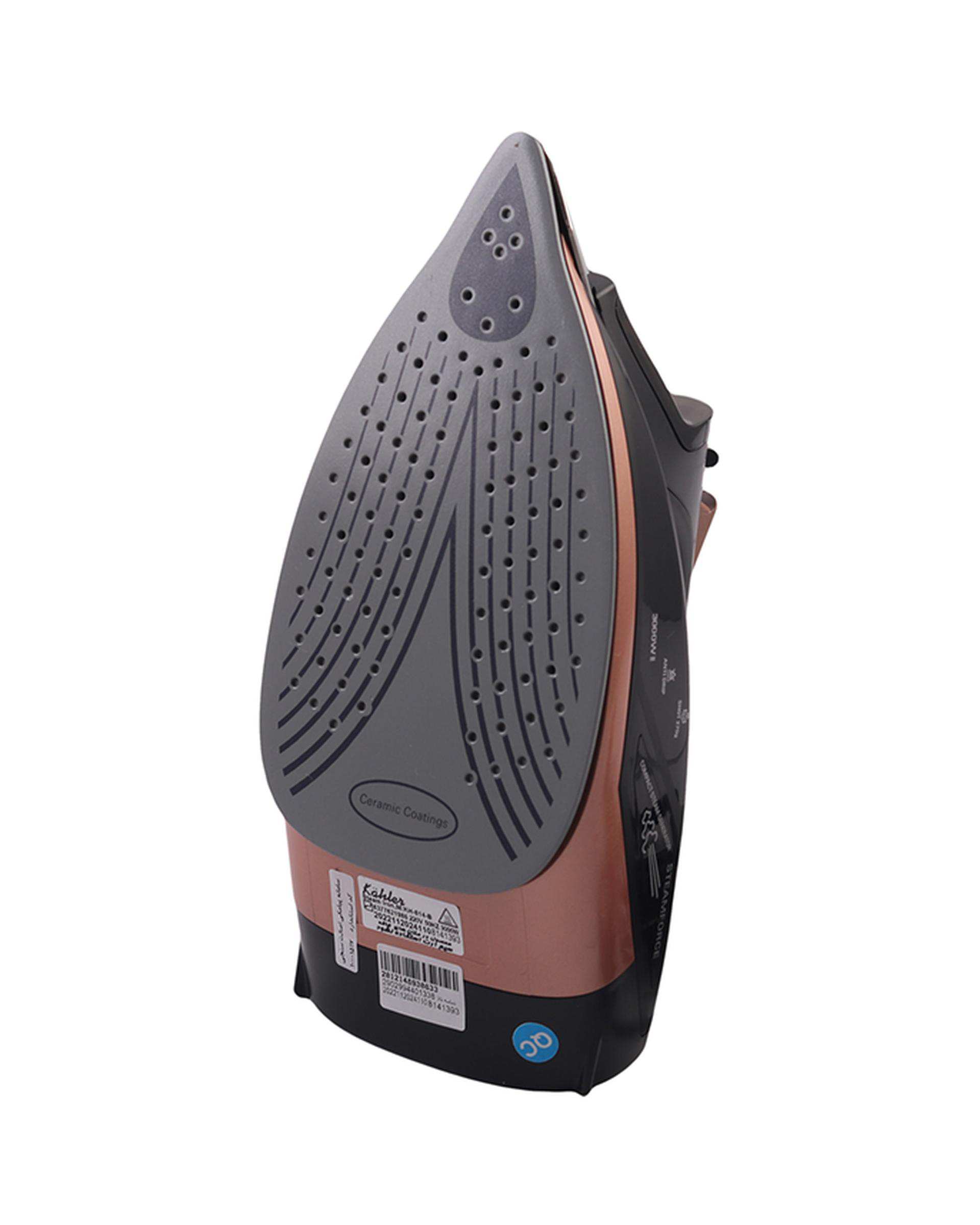 اتو بخار دستی مشکی رز گلد کاخلر kahler مدل KH-814-B