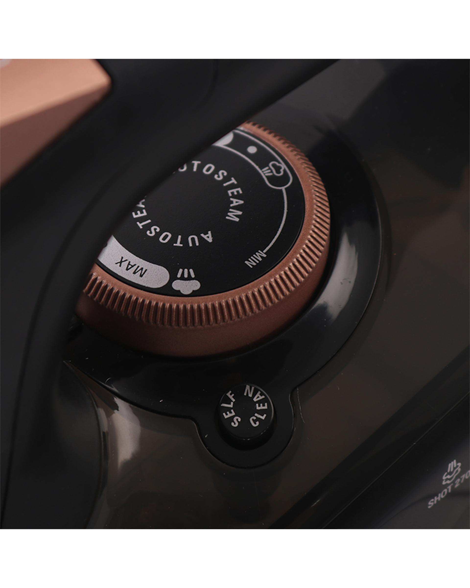 اتو بخار دستی مشکی رز گلد کاخلر kahler مدل KH-814-B