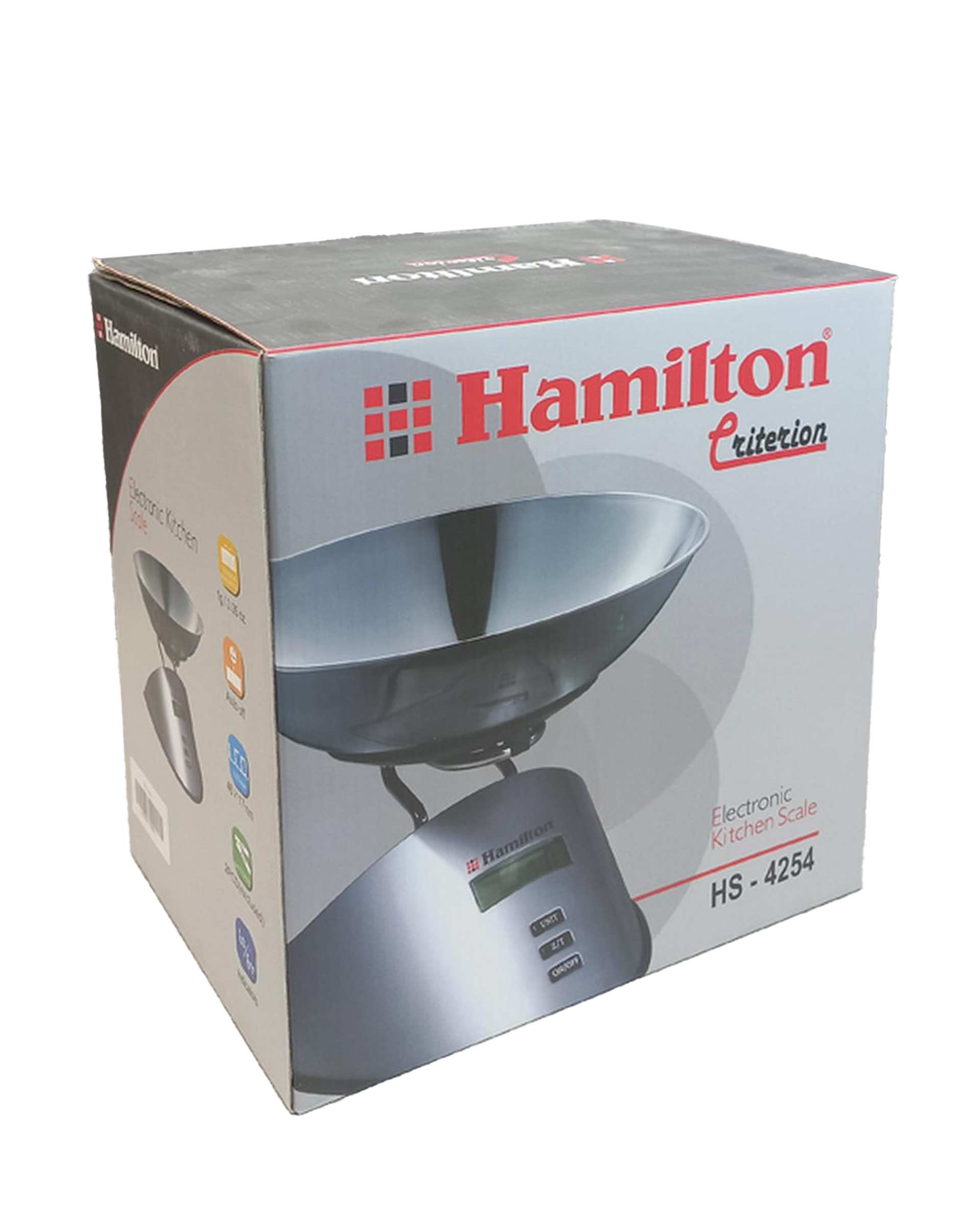 ترازو آشپزخانه مشکی همیلتون hamilton مدل HS-4254-B