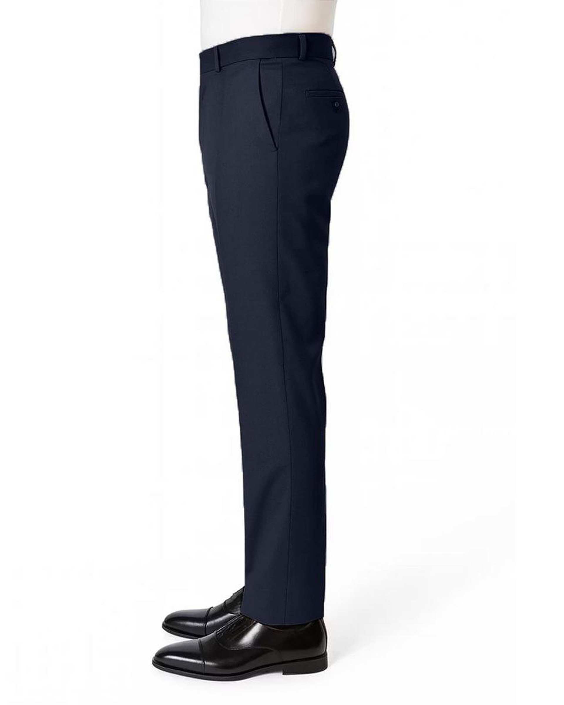 شلوار پارچه ای مردانه سرمه ای یوسف Yoosef کد 202040