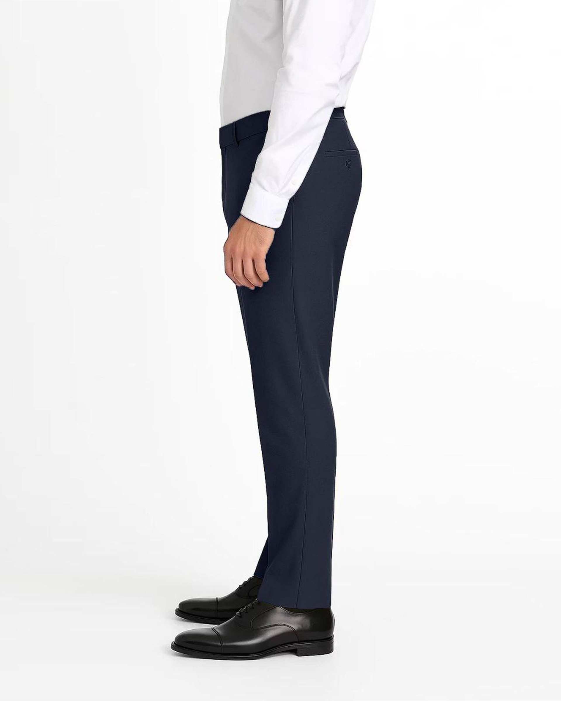 شلوار پارچه ای مردانه سرمه ای یوسف Yoosef کد 202040