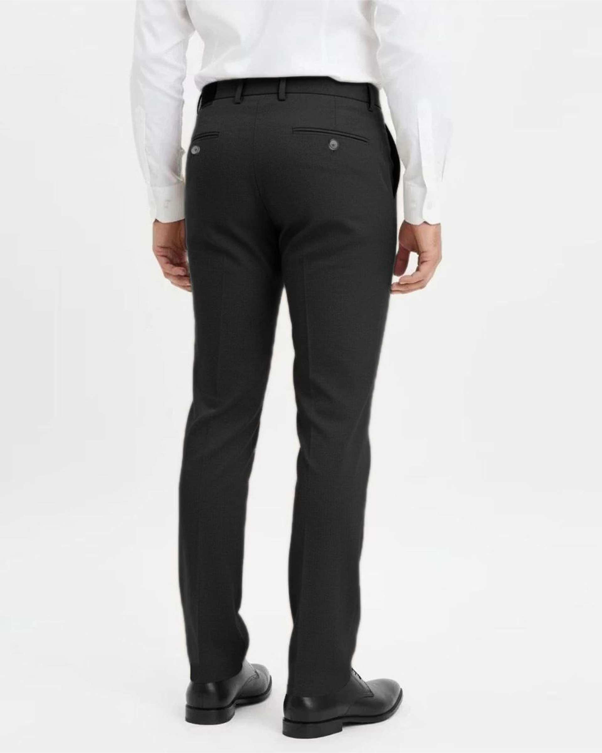 شلوار پارچه ای مردانه مشکی یوسف Yoosef کد 202040