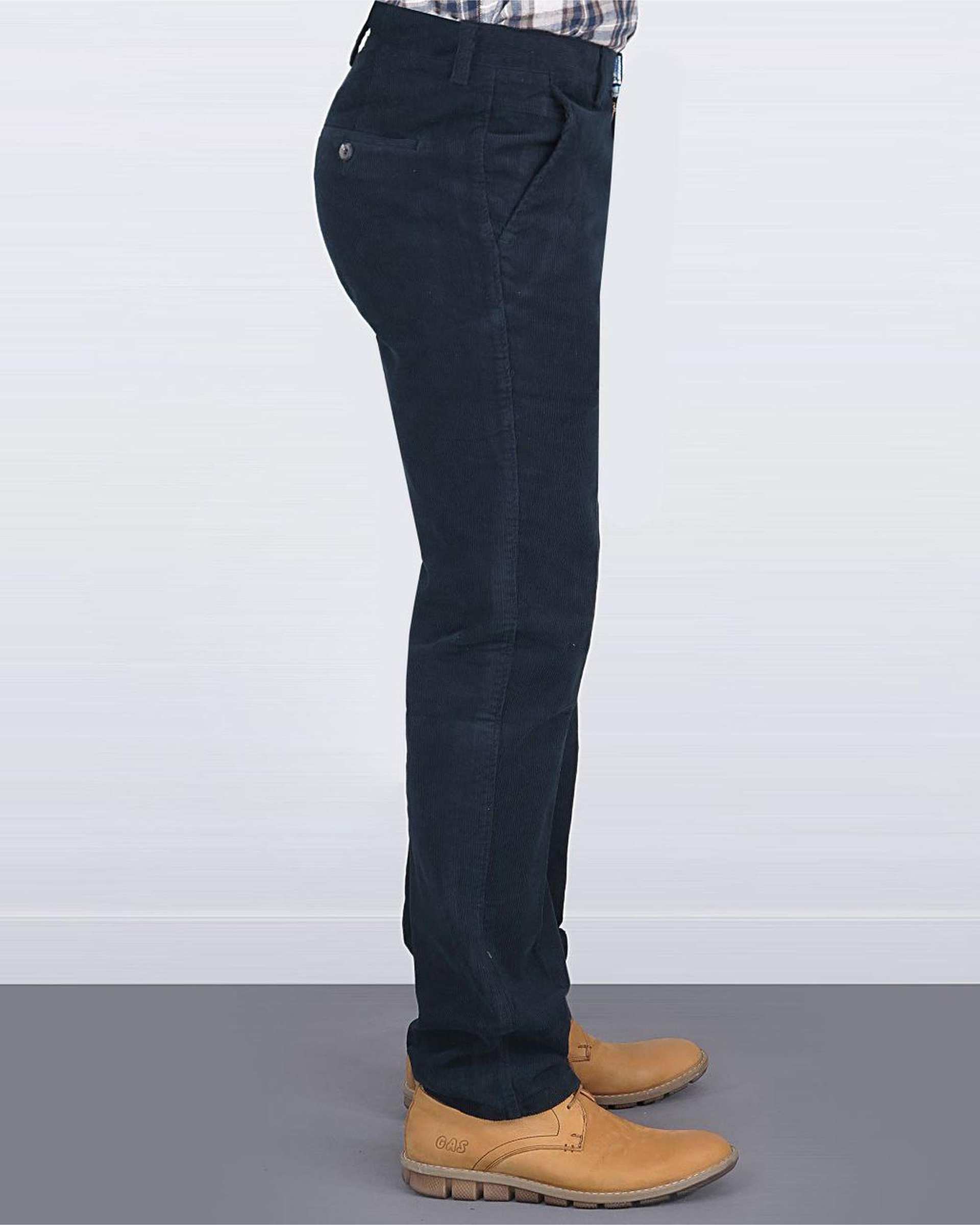 شلوار مردانه مخمل کلاسیک راسته سرمه ای یوسف Yoosef کد 203024