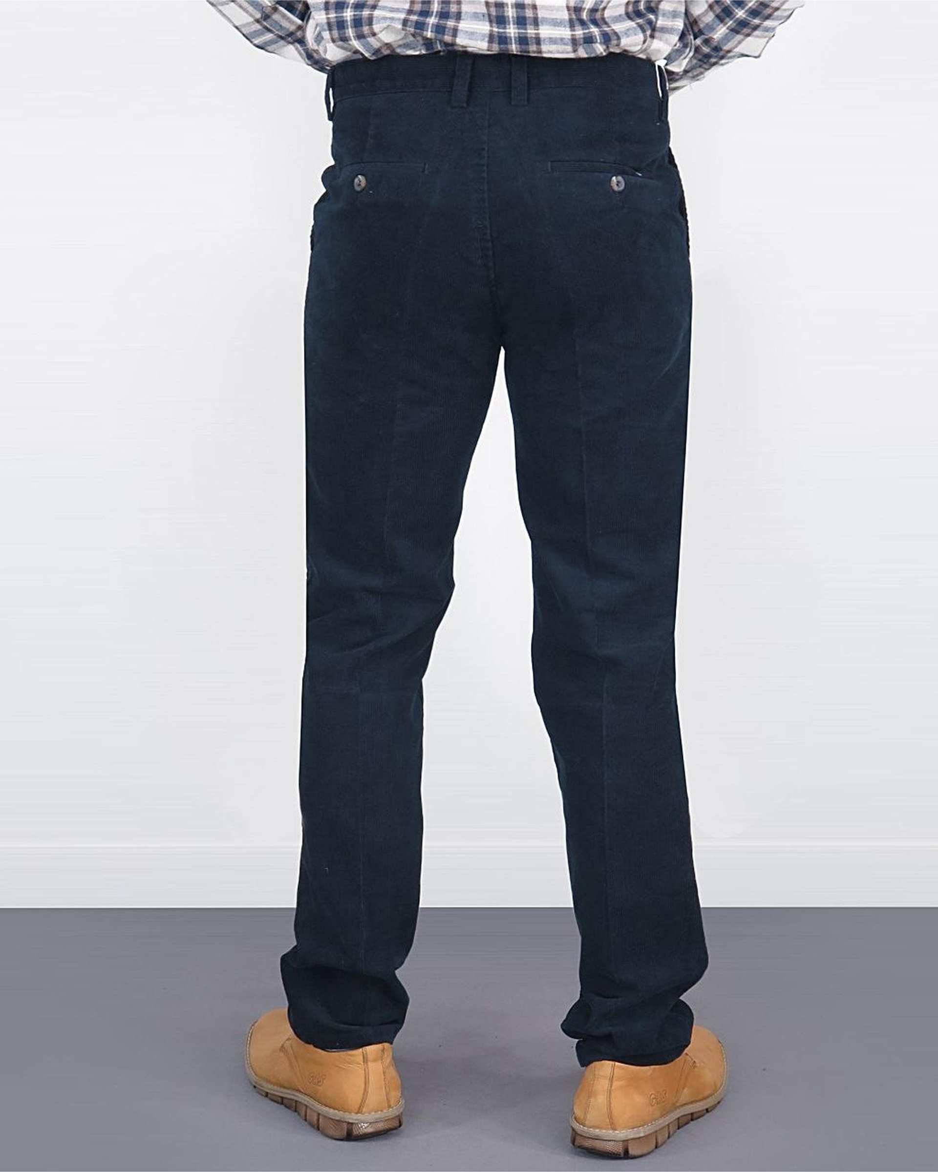 شلوار مردانه مخمل کلاسیک راسته سرمه ای یوسف Yoosef کد 203024