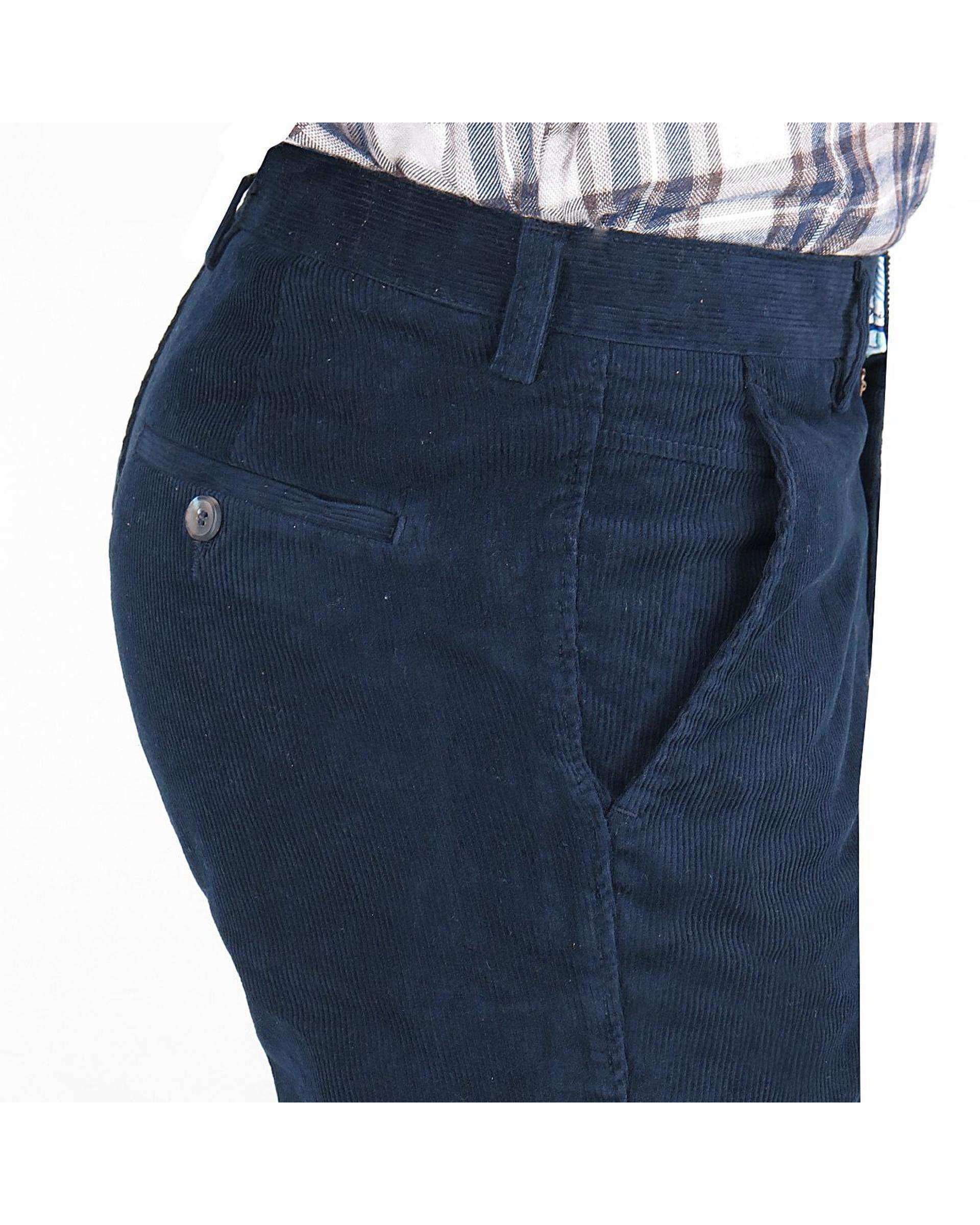 شلوار مردانه مخمل کلاسیک راسته سرمه ای یوسف Yoosef کد 203024