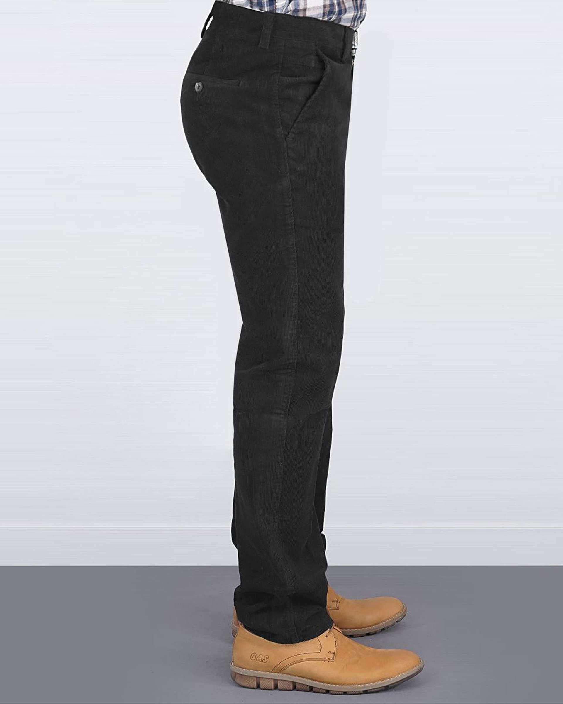 شلوار مردانه مخمل کلاسیک راسته مشکی یوسف Yoosef کد 203024