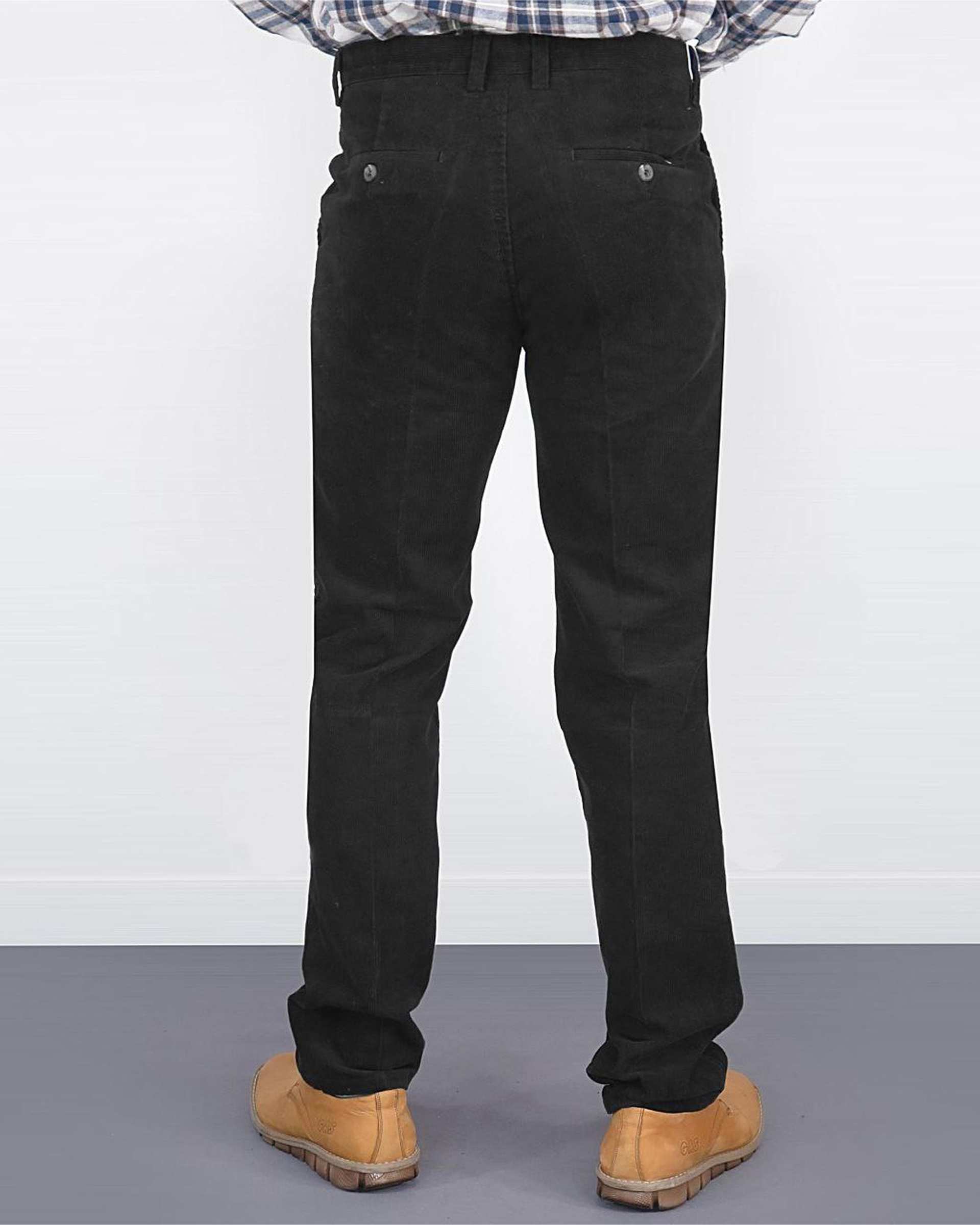 شلوار مردانه مخمل کلاسیک راسته مشکی یوسف Yoosef کد 203024